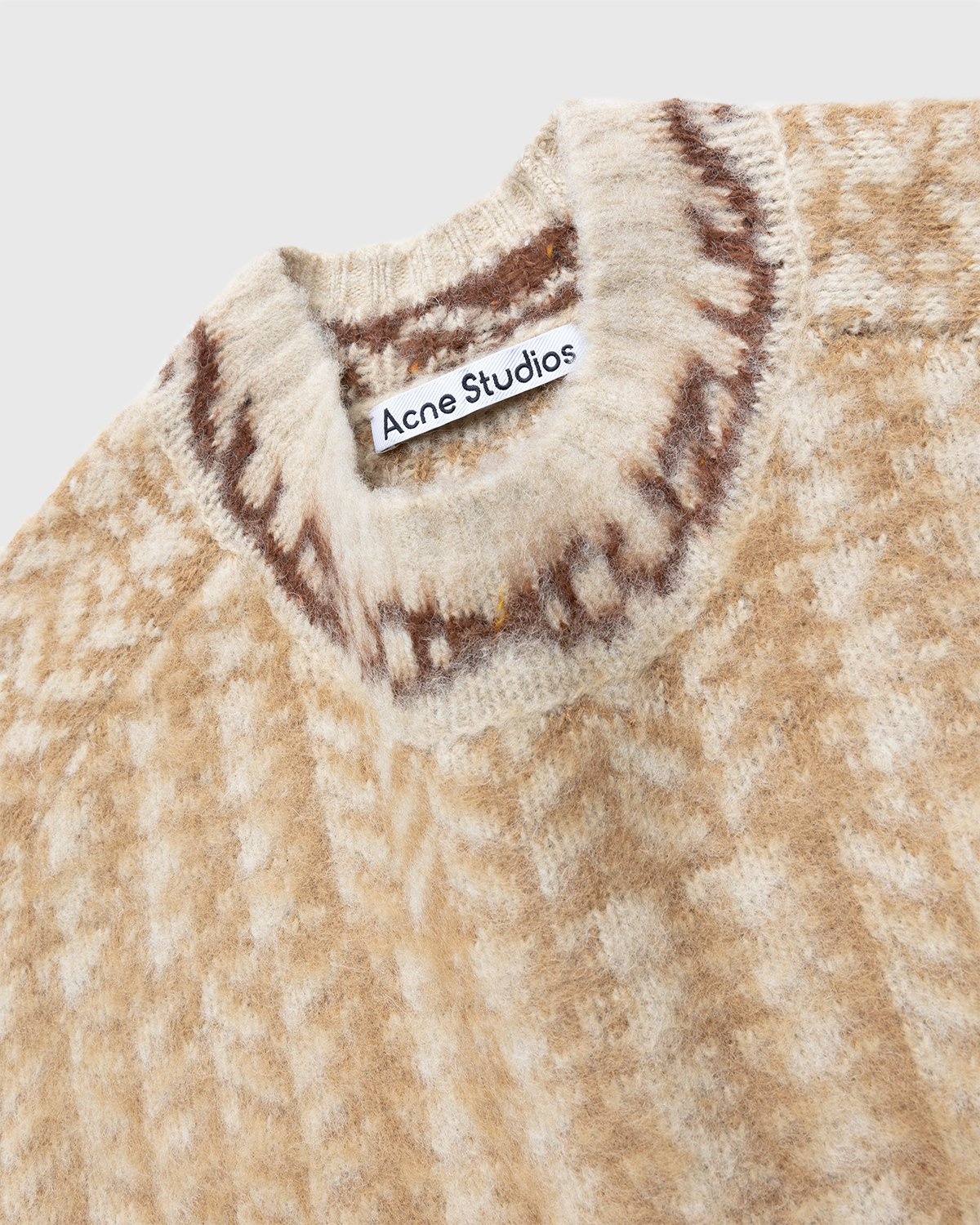 Acne Studios – Knit Sweater Beige - Knitwear - Beige - Image 4
