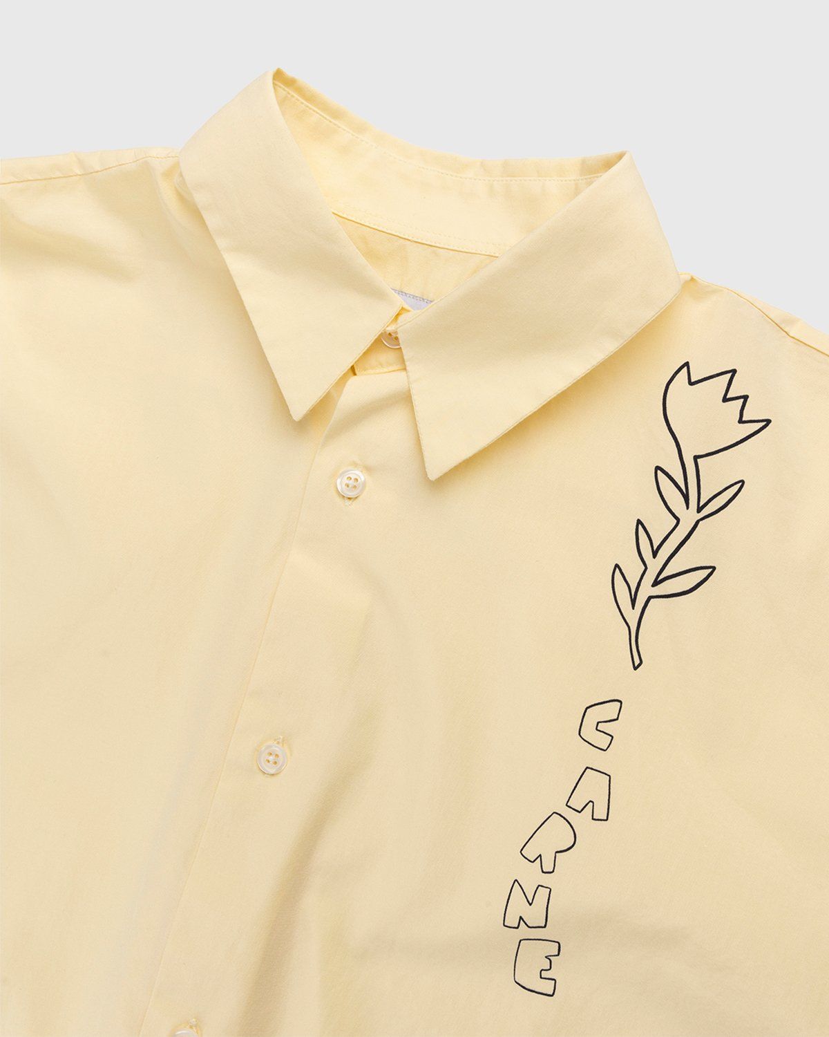 Carne Bollente – Dancing Keen Shirt Butter Yellow - Longsleeve Shirts - Beige - Image 3