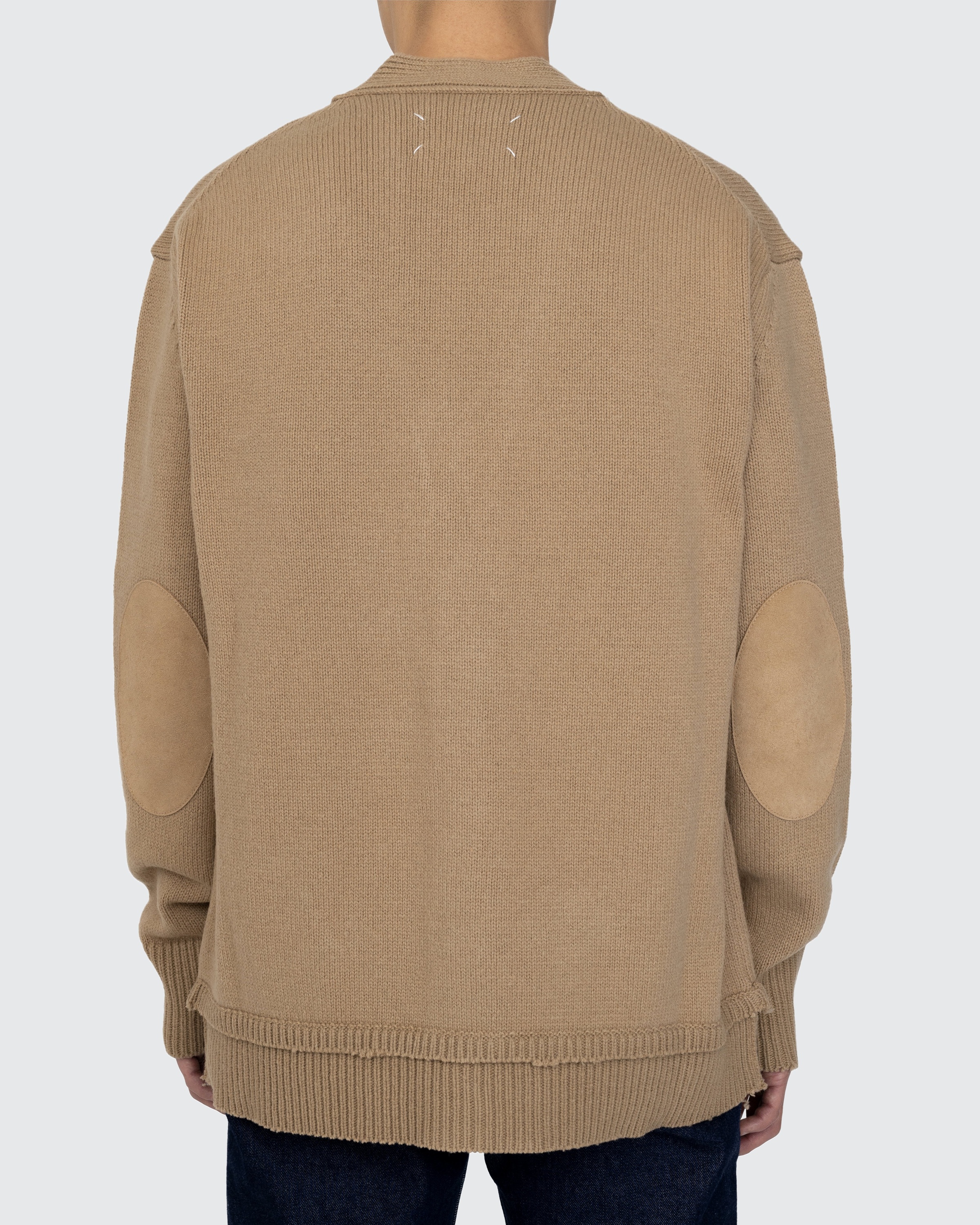 Maison Margiela Elbow Patch Cardigan Beige Highsnobiety Shop