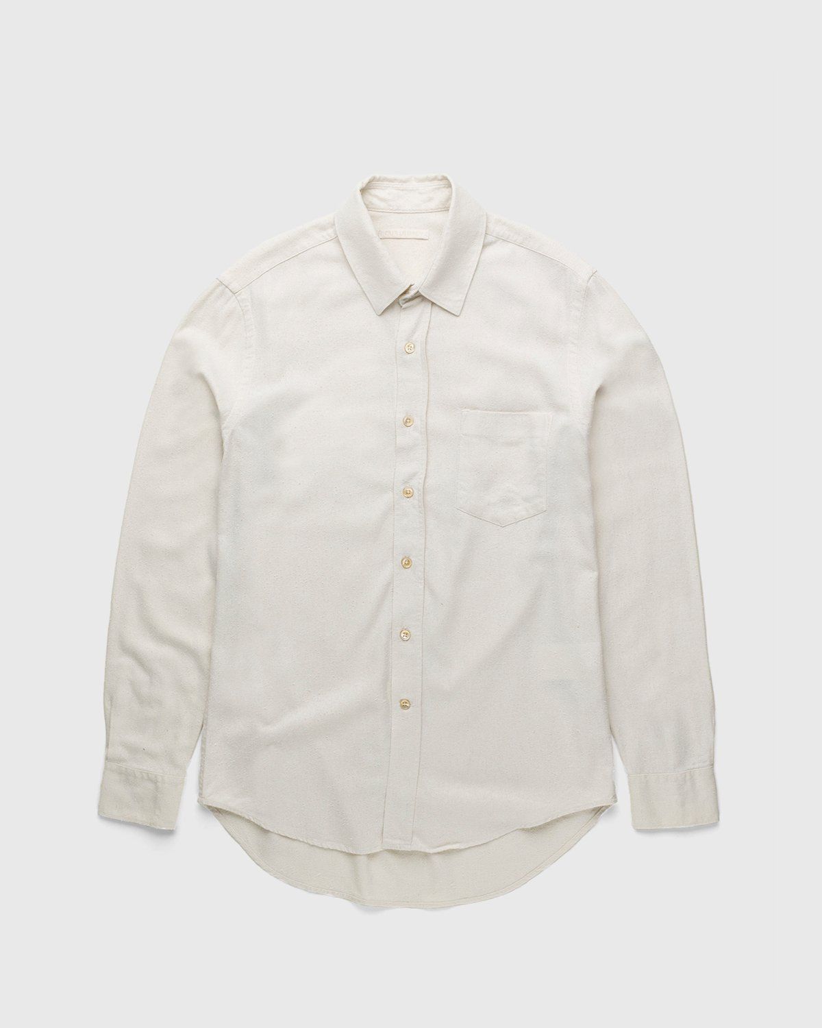 Our Legacy – Classic Shirt White Silk - Longsleeve Shirts - White - Image 1