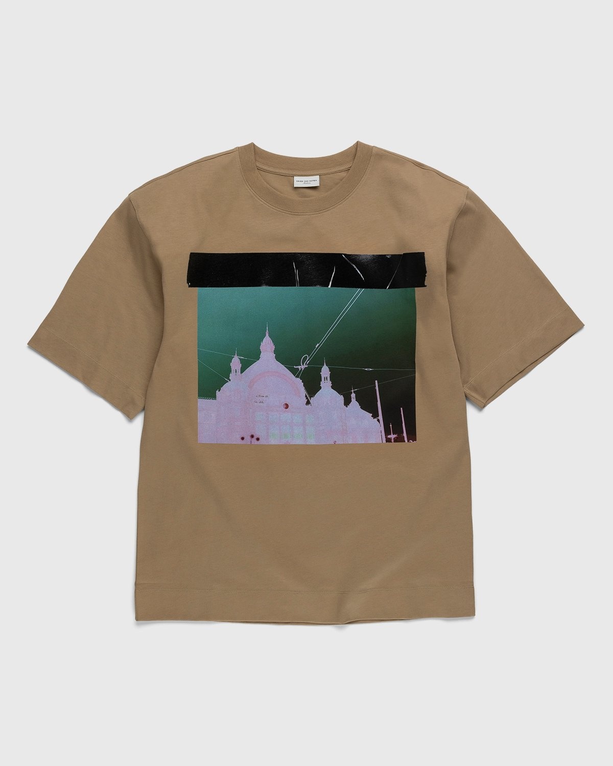 Dries van Noten – Heli Graphic T-Shirt Sand - T-Shirts - Beige - Image 1