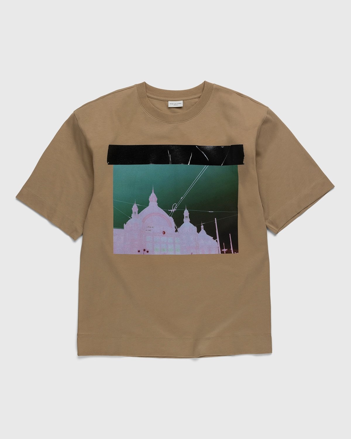 Dries van Noten – Heli Graphic T-Shirt Sand - T-shirts - Beige - Image 1