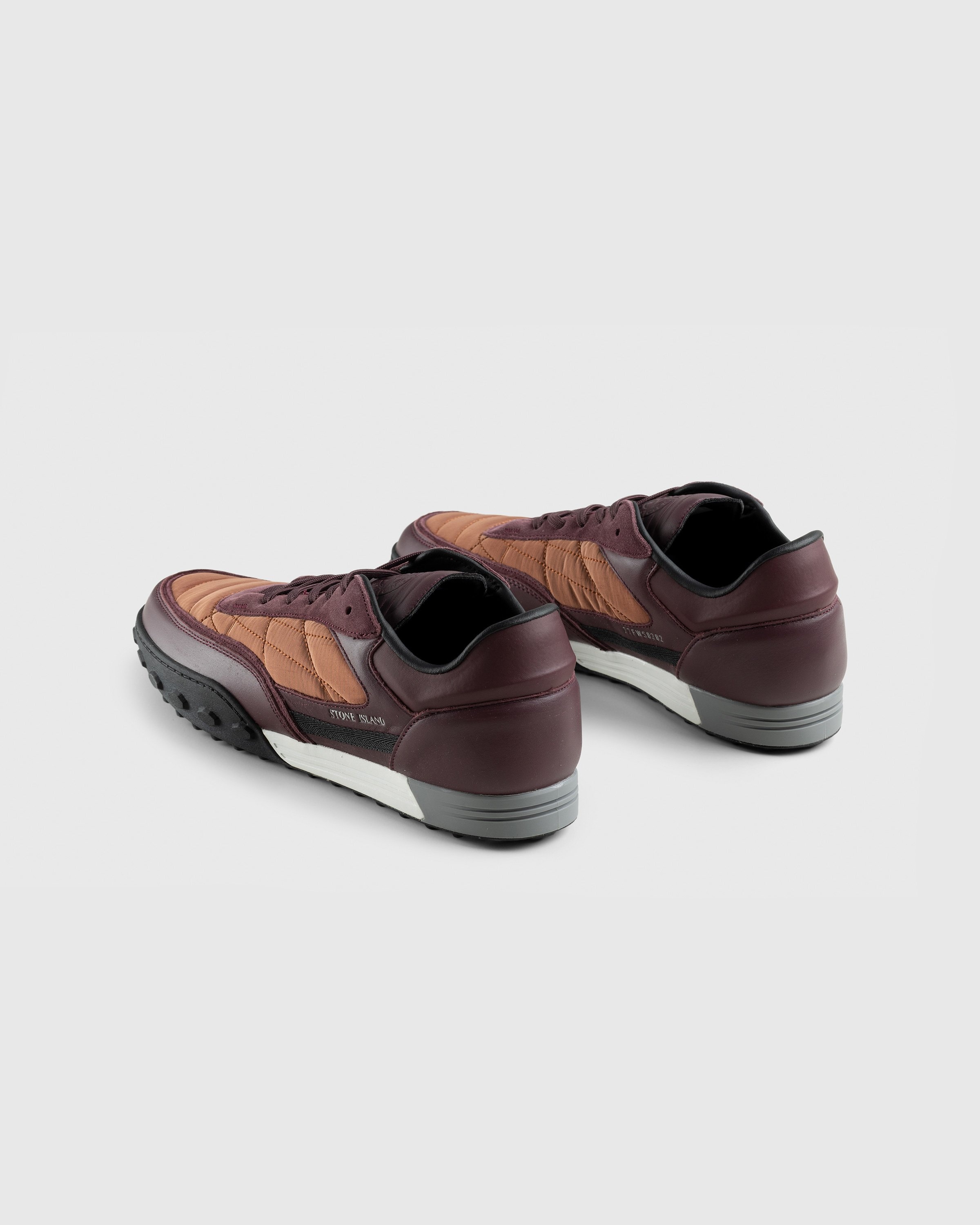 Stone Island – Football Sneaker Burgundy - Sneakers - Red - Image 4