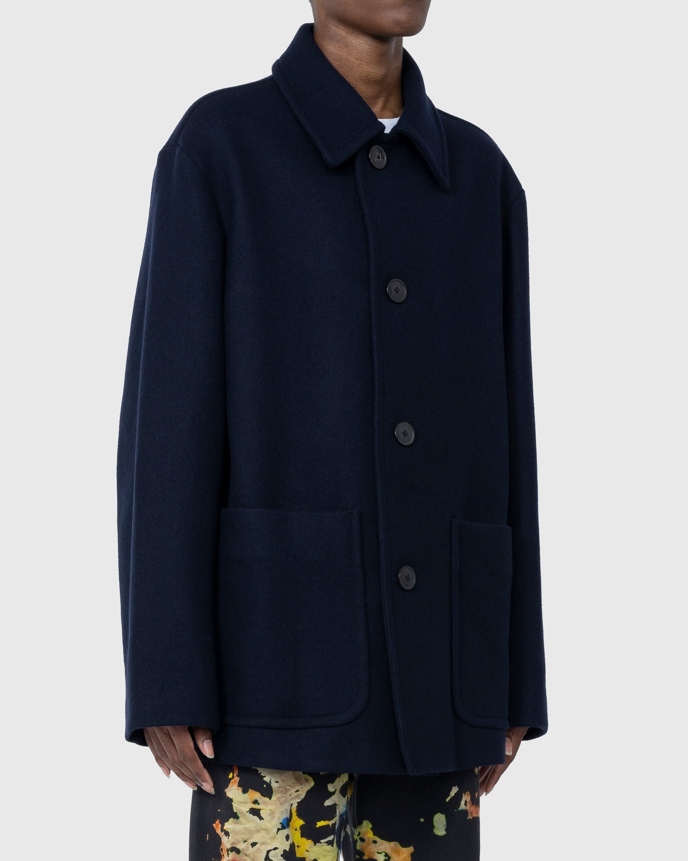 Dries van Noten – Ronnor Workwear Jacket Navy - Outerwear - Blue - Image 3