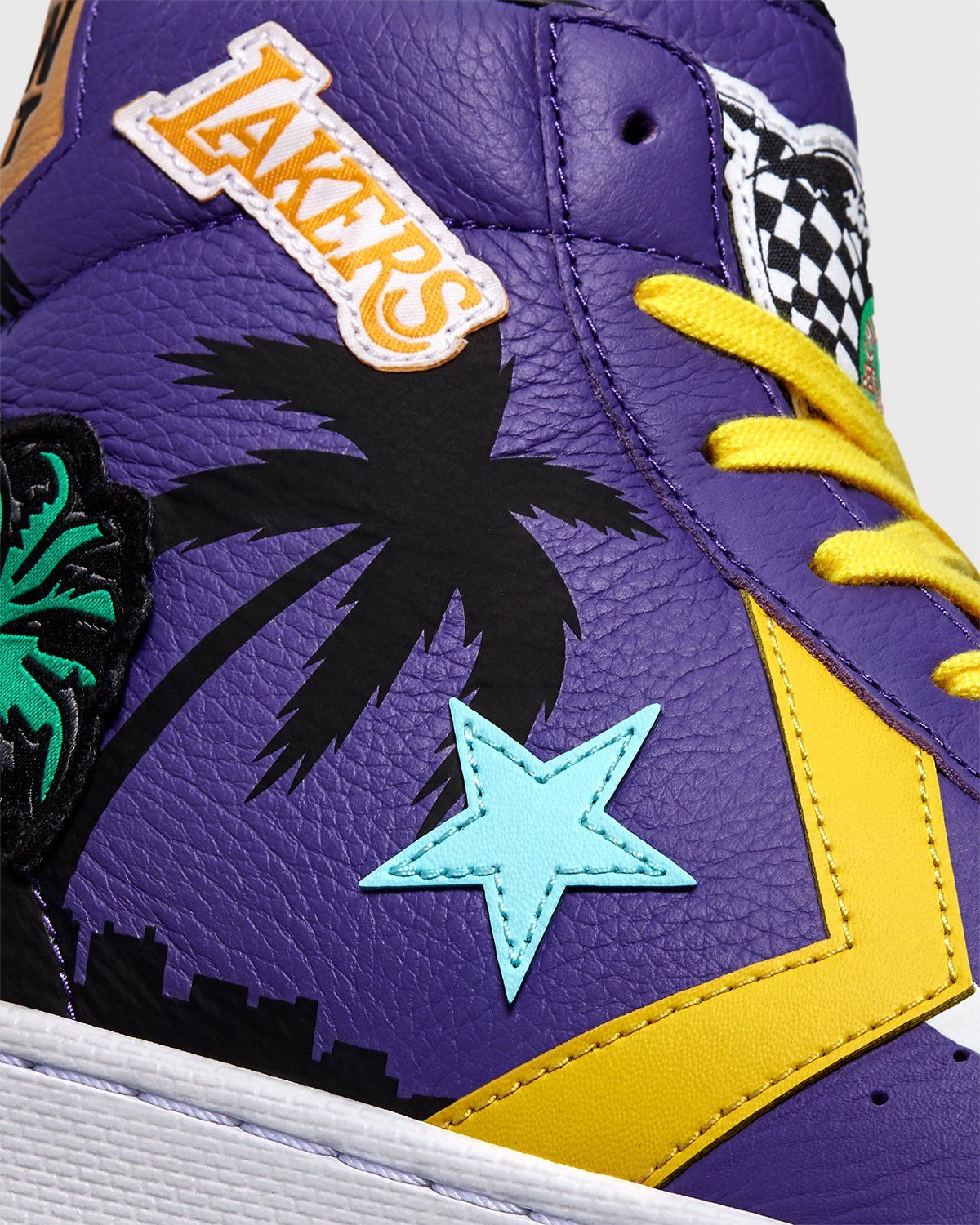 Converse x Jeff Hamilton – Pro Leather High Violet/Poolside - High Top Sneakers - Purple - Image 8