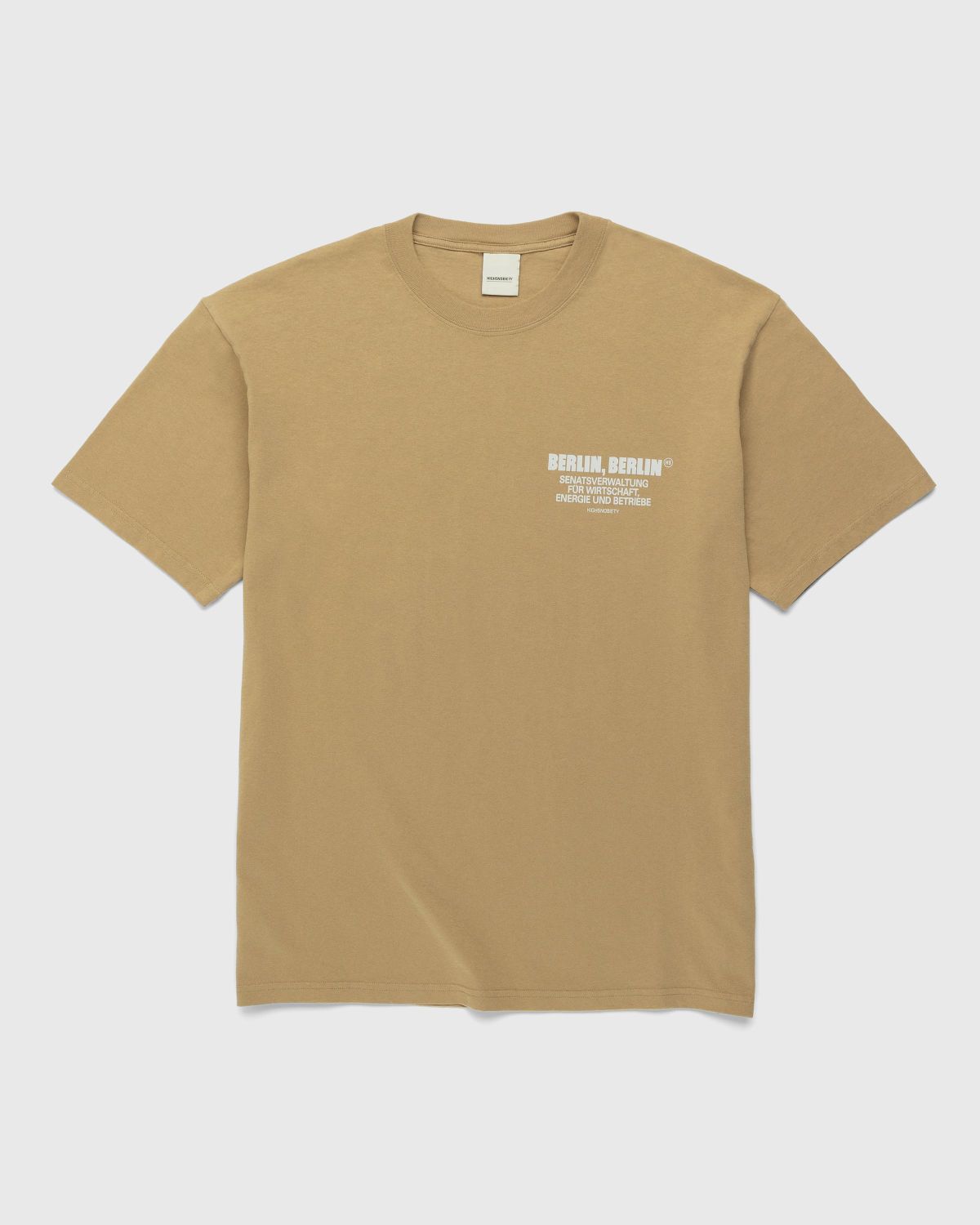 Highsnobiety – BERLIN, BERLIN 3 T-Shirt Military Green - Tops - Beige - Image 2