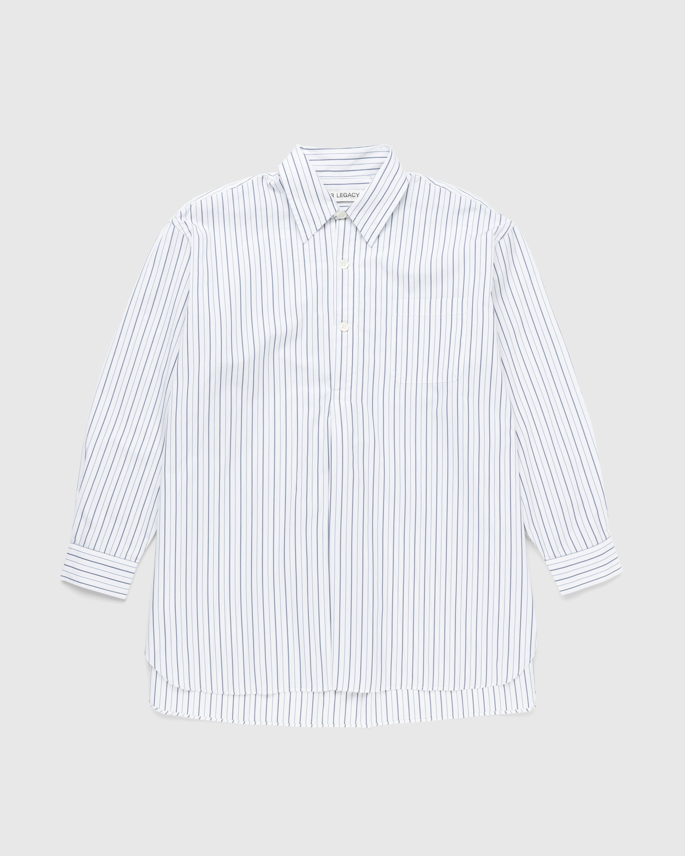 Our Legacy – Popover Shirt Olympic White Stripe - Shirts - White - Image 1