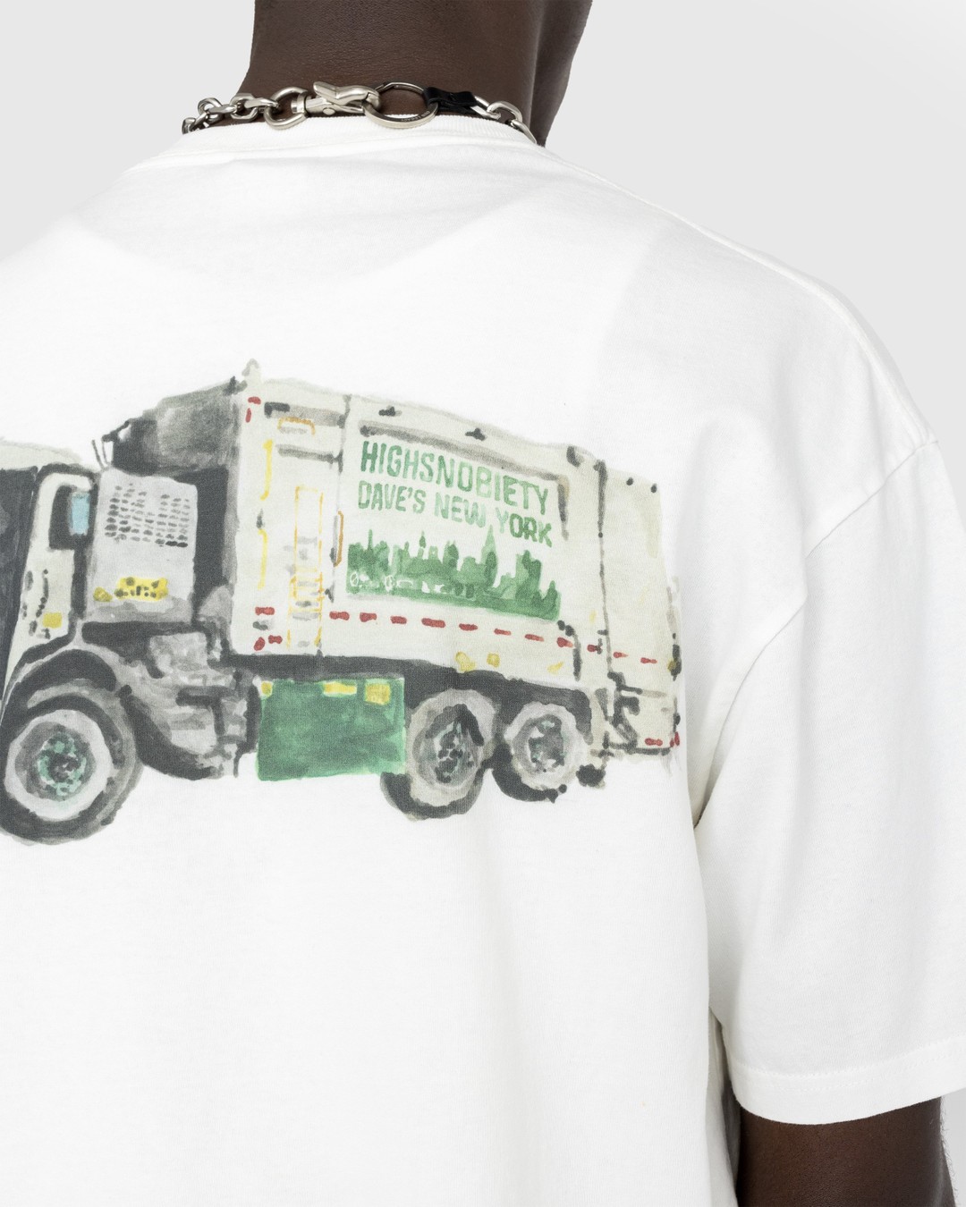 Dave's New York x Highsnobiety –  Sanitation Truck T-Shirt White - T-shirts - White - Image 5