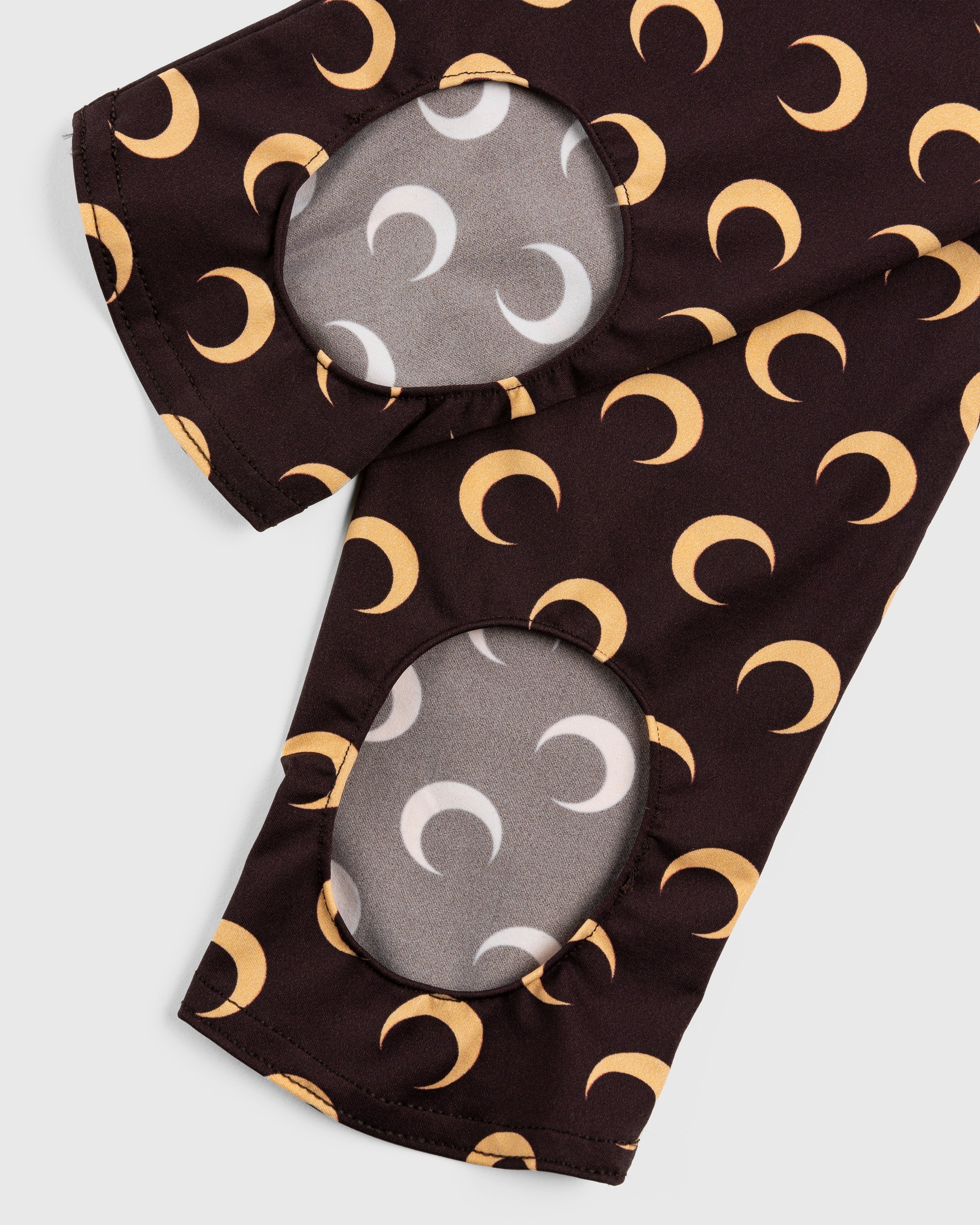 Marine Serre – Fuseaux Moon Leggings Brown - Pants - Brown - Image 6