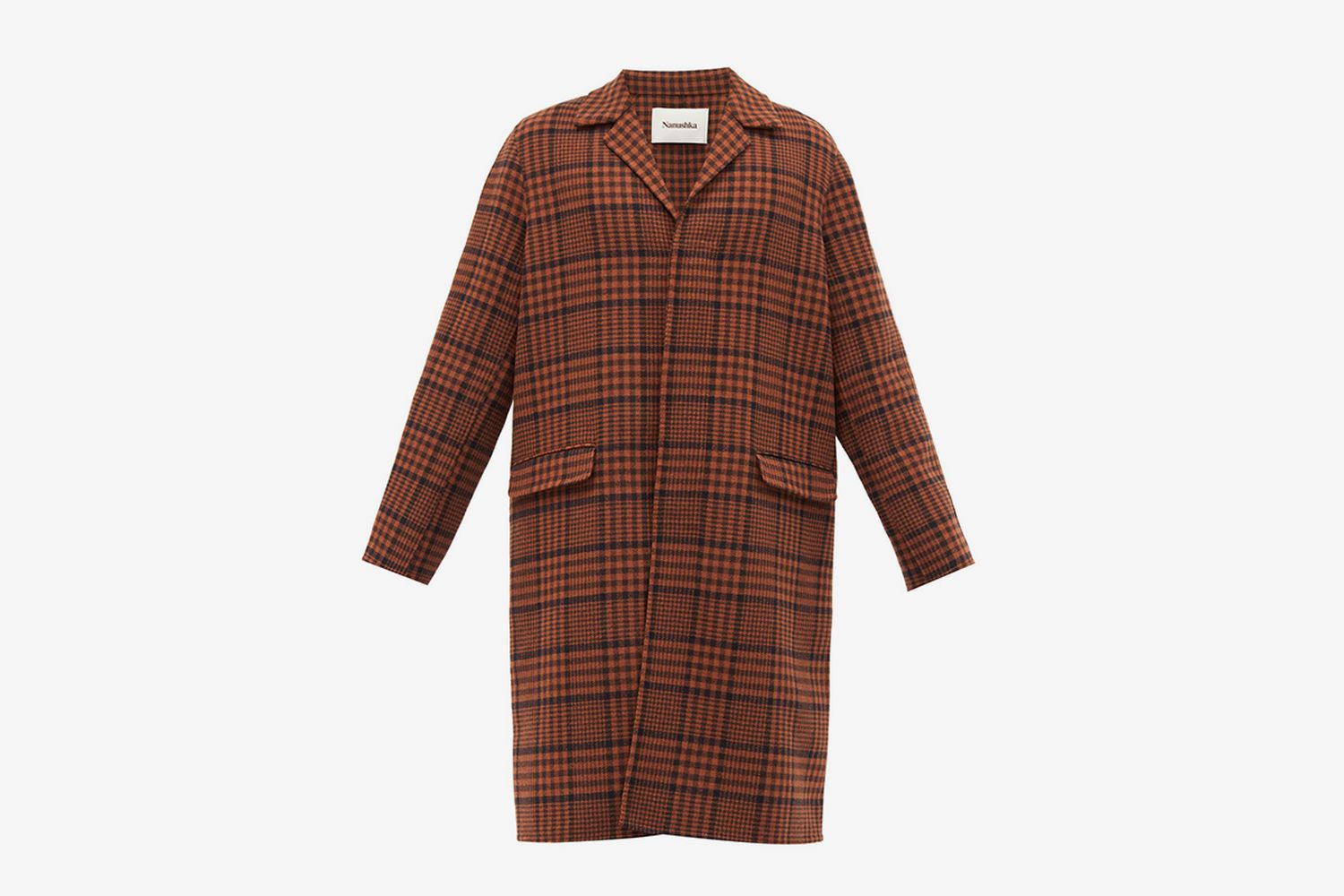 Malick Checked Wool-Blend Coat