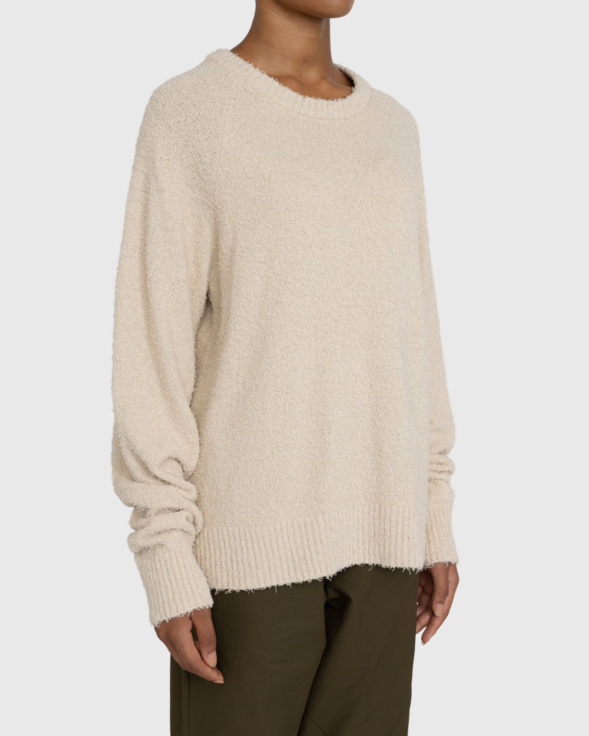 Highsnobiety – Raglan Crewneck Sweater Beige - Knitwear - Beige - Image 4