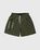 Highsnobiety – HS Sports Reversible Mesh Shorts Black/Khaki - Shorts - Green - Image 1