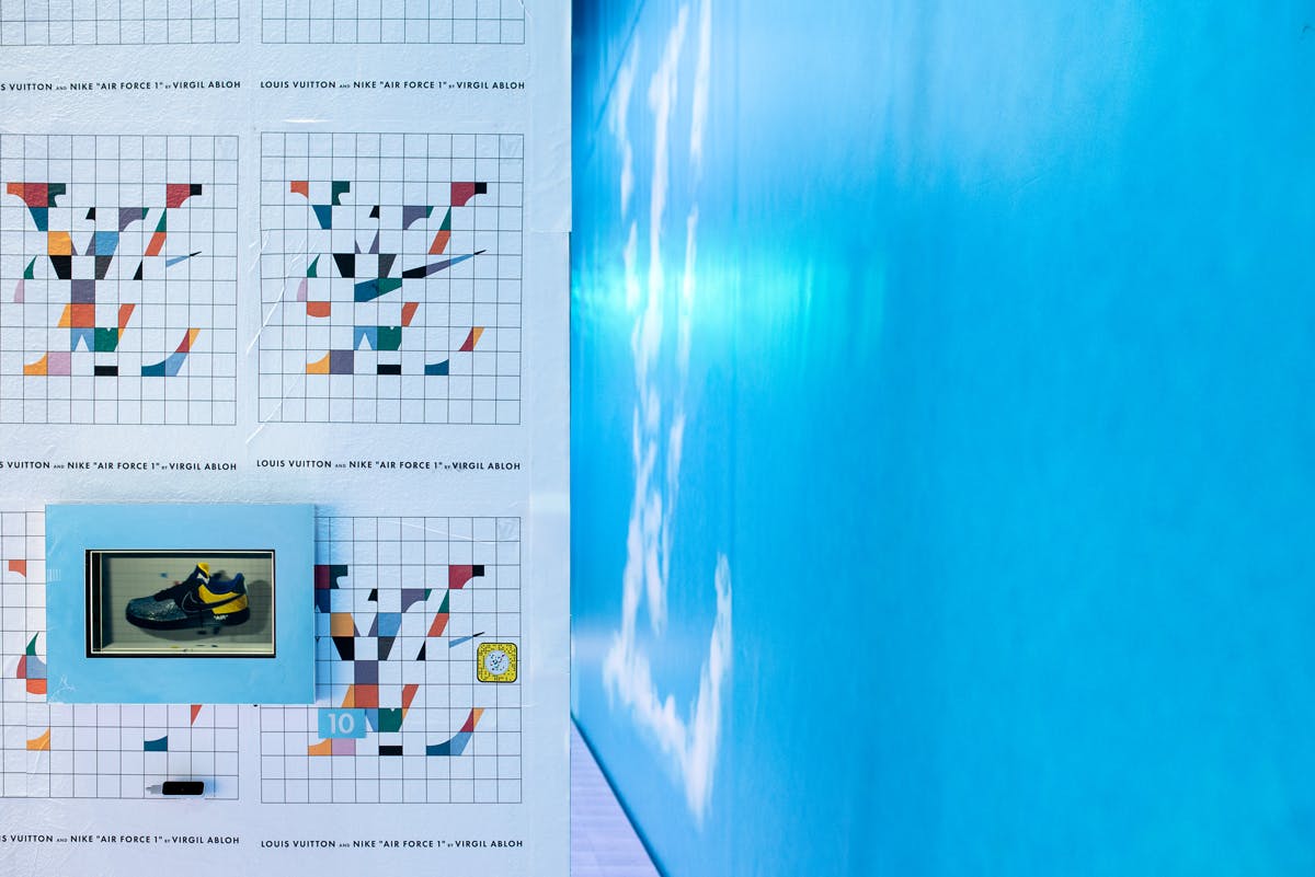 Louis Vuitton x Nike AF1 Exhibition