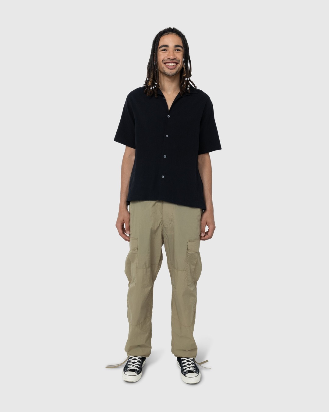 Highsnobiety – Water-Resistant Ripstop Cargo Pants Black - Pants - Black - Image 9