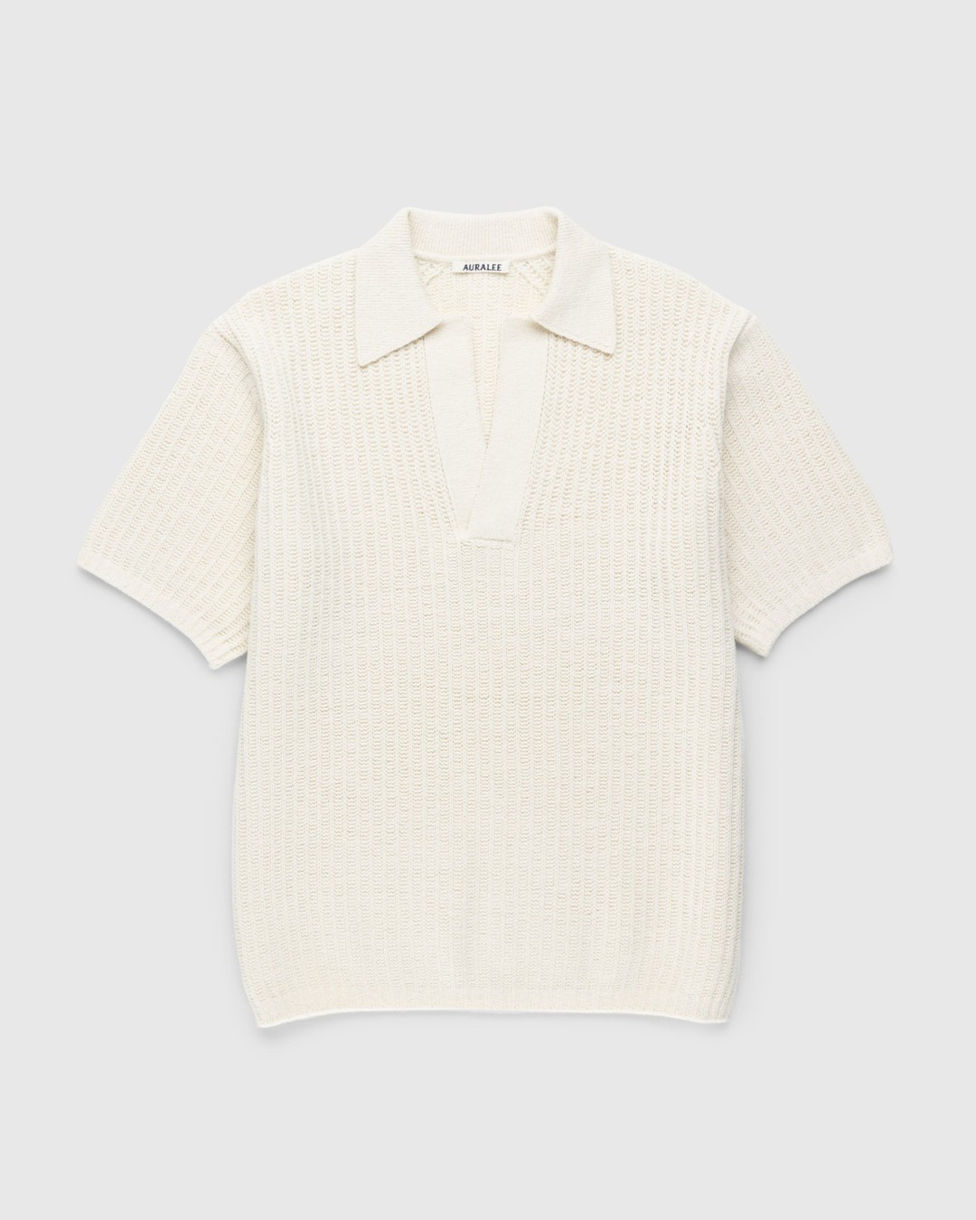 BRUSHED COTTON WOOL RIBKNIT SKIPPER POLO-