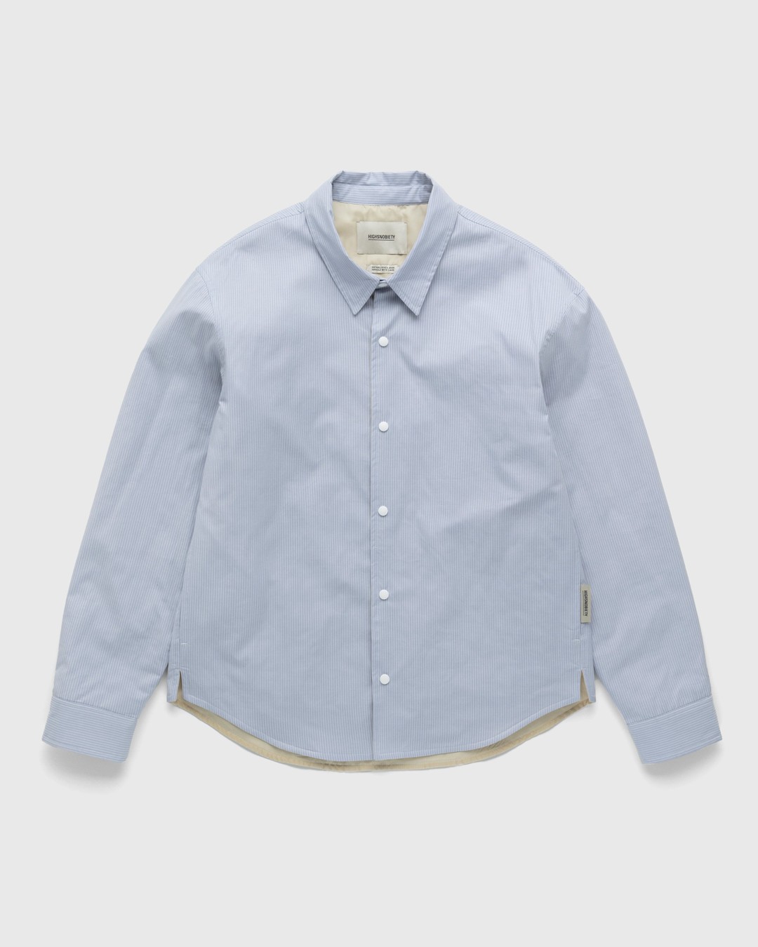 Highsnobiety – Quilted Insulated Shirt - Shirts - Blue - Image 1