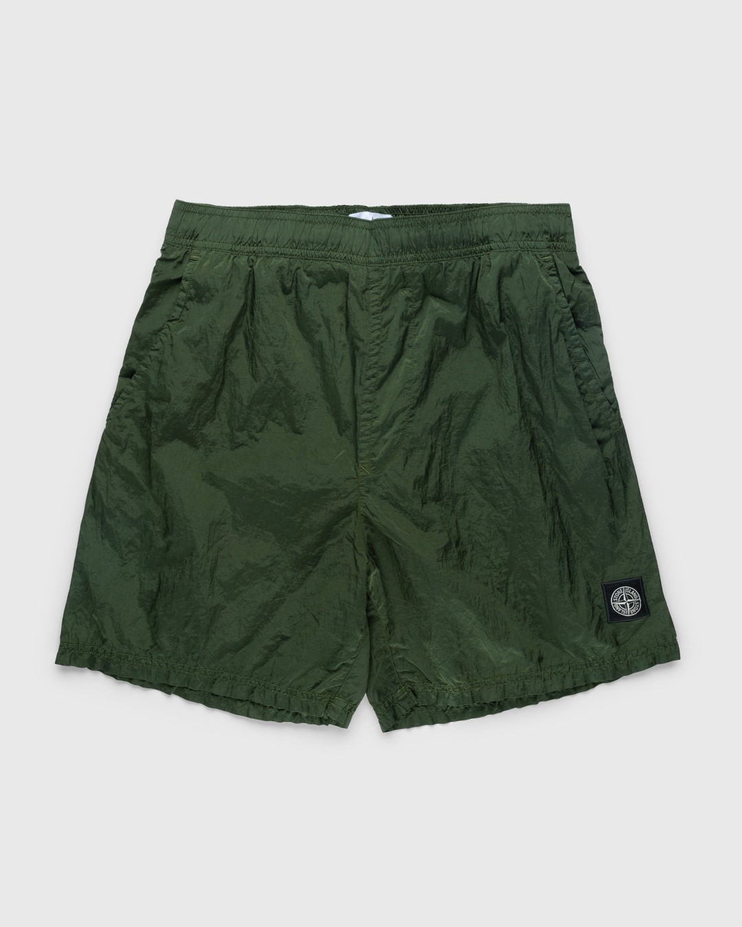Stone Island – Nylon Metal Swim Shorts Olive - Swimwear - Green - Image 1