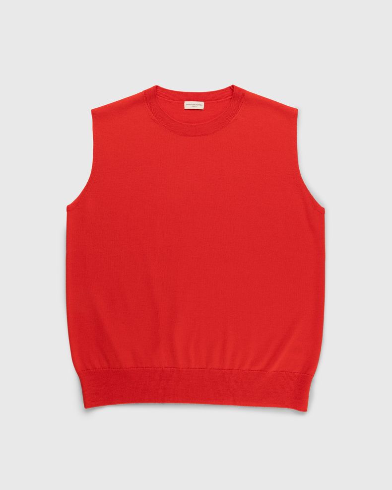 Dries van Noten – Neptune Sweater Vest Red