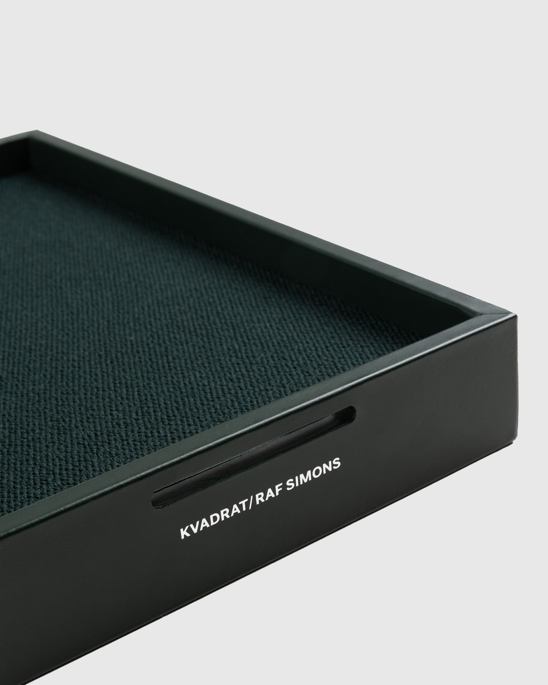Kvadrat/Raf Simons – Leather Mirror Tray Green - Deco - Green - Image 3