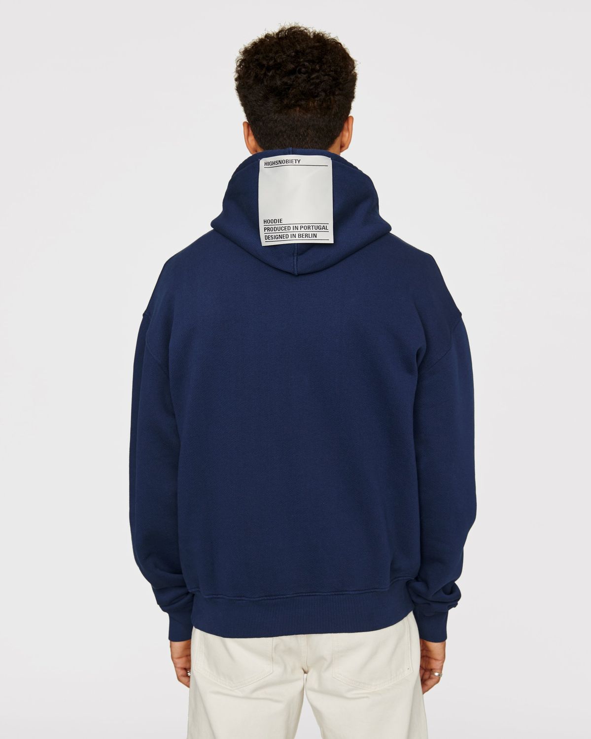Highsnobiety – Staples Hoodie Navy - Sweats - Blue - Image 3
