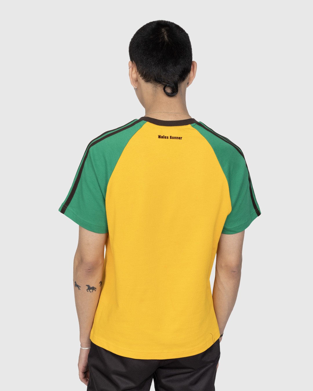 Adidas x Wales Bonner – Organic Cotton Tee Collegiate Gold - T-shirts - Yellow - Image 4