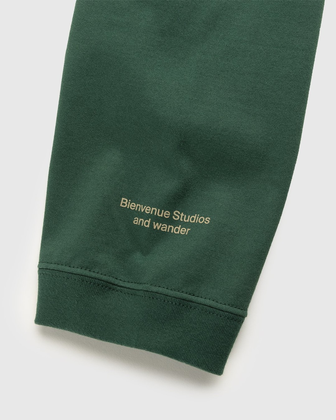And Wander – Up Down Graphic LS Tee Green - Tops - Green - Image 3