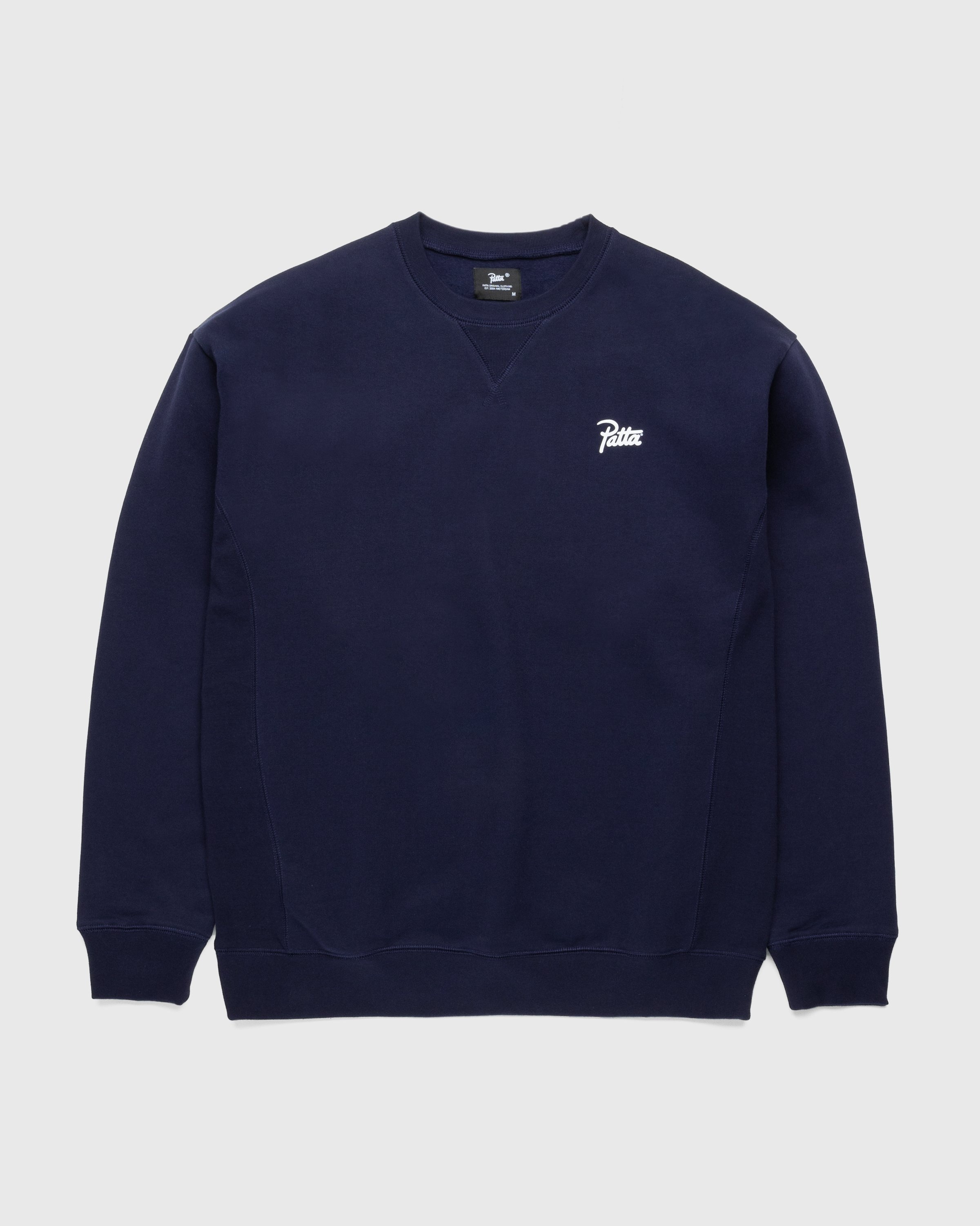 Patta – Basic Crewneck Sweater Evening Blue - Sweatshirts - Blue - Image 1