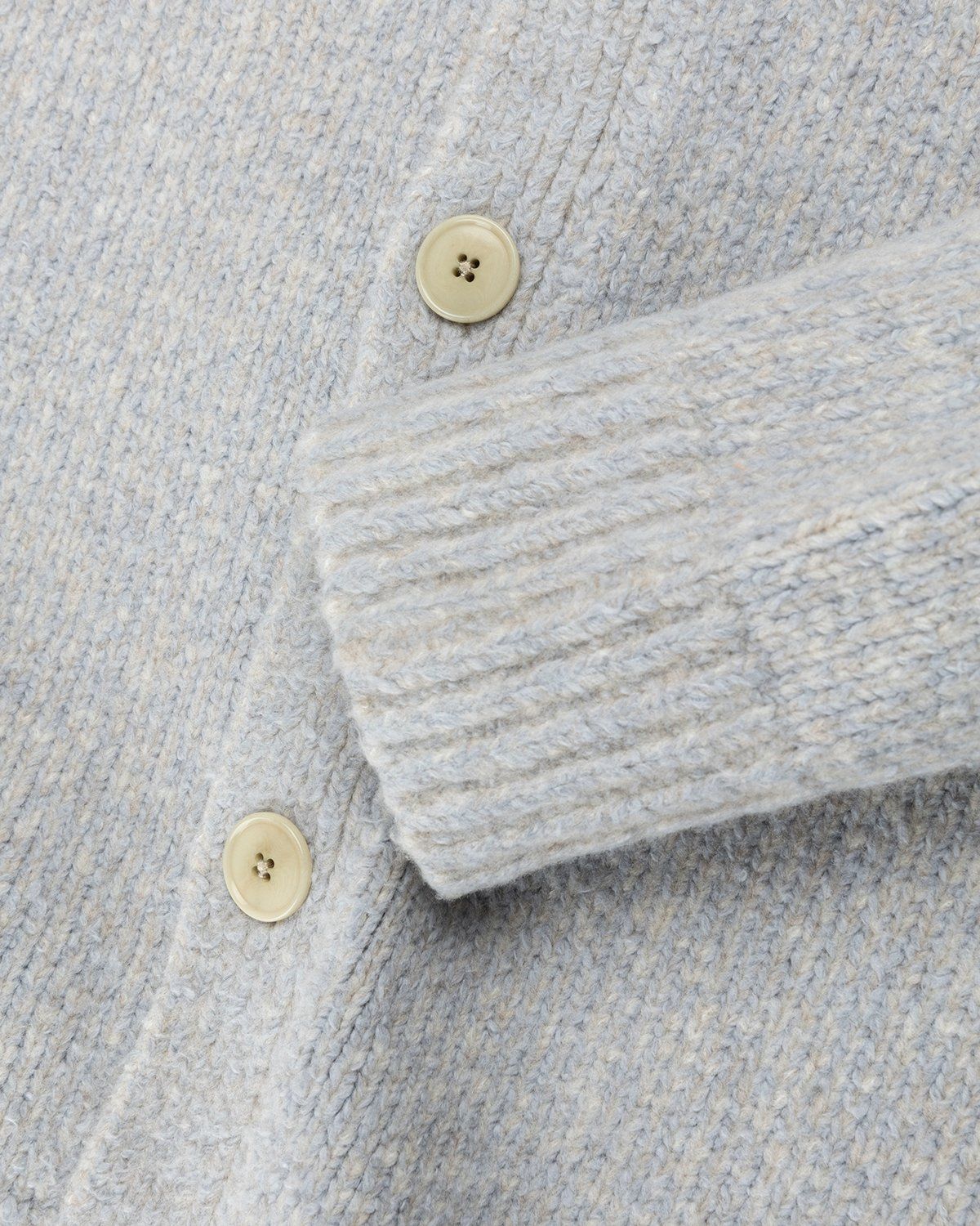 Acne Studios – V-Neck Cardigan Sweater Steel Blue - Knitwear - Blue - Image 5