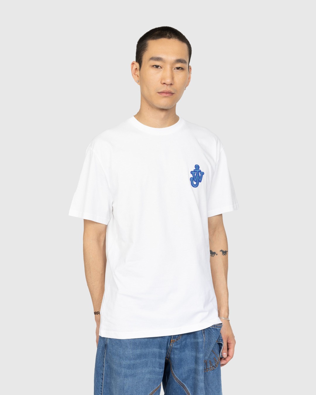 J.W. Anderson – Anchor Patch T-Shirt White - T-shirts - White - Image 2