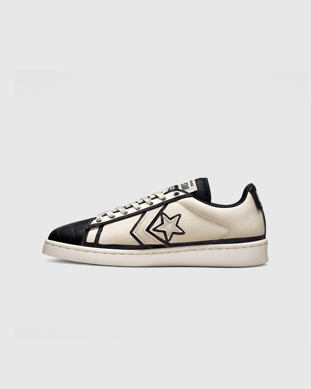 Converse x Joshua Vides – Pro Leather Ox Natural Ivory/Black/White - Sneakers - White - Image 2