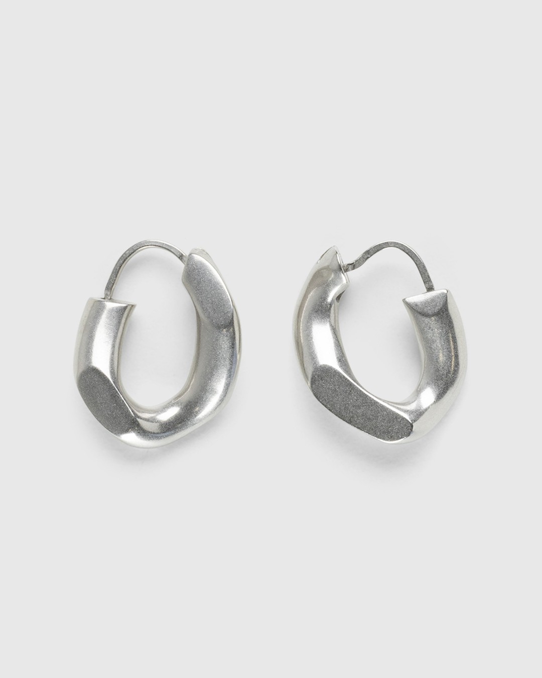 Maison Margiela – Semi-Polished Earrings Silver - Jewelry - Gold - Image 1