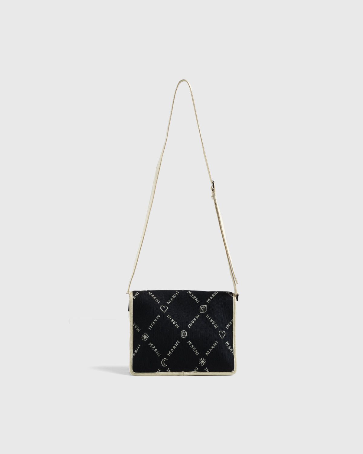 Marni Trunk Soft Shoulder Bag in White