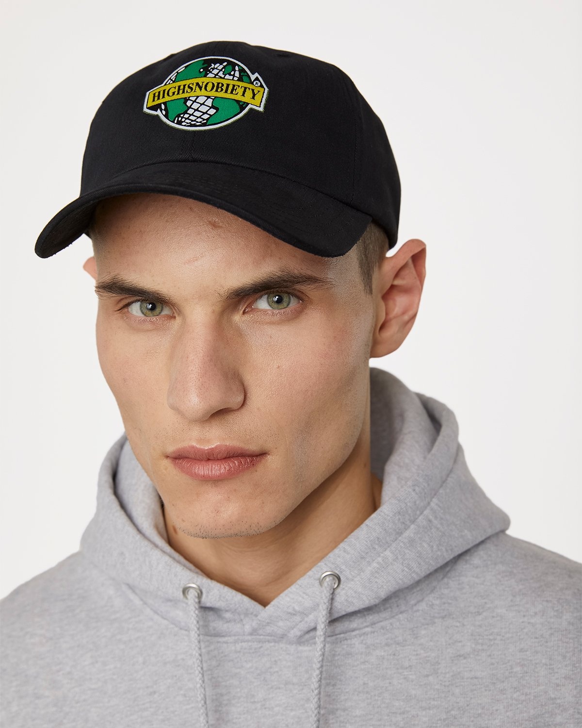 Highsnobiety – L'as du fallafel Logo Cap Black - Hats - Black - Image 2