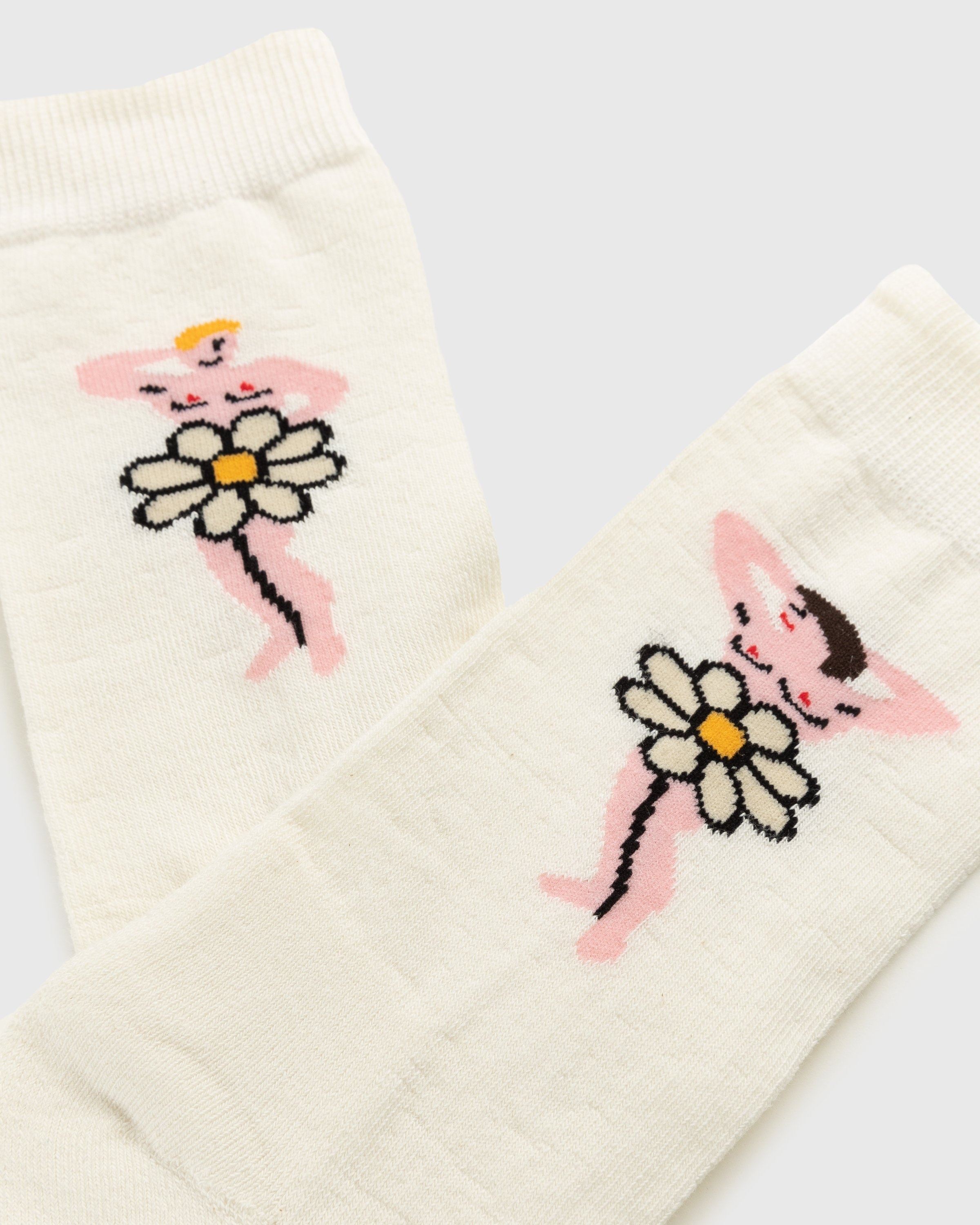 Carne Bollente – Daisies of Desire Socks White - Socks - White - Image 3