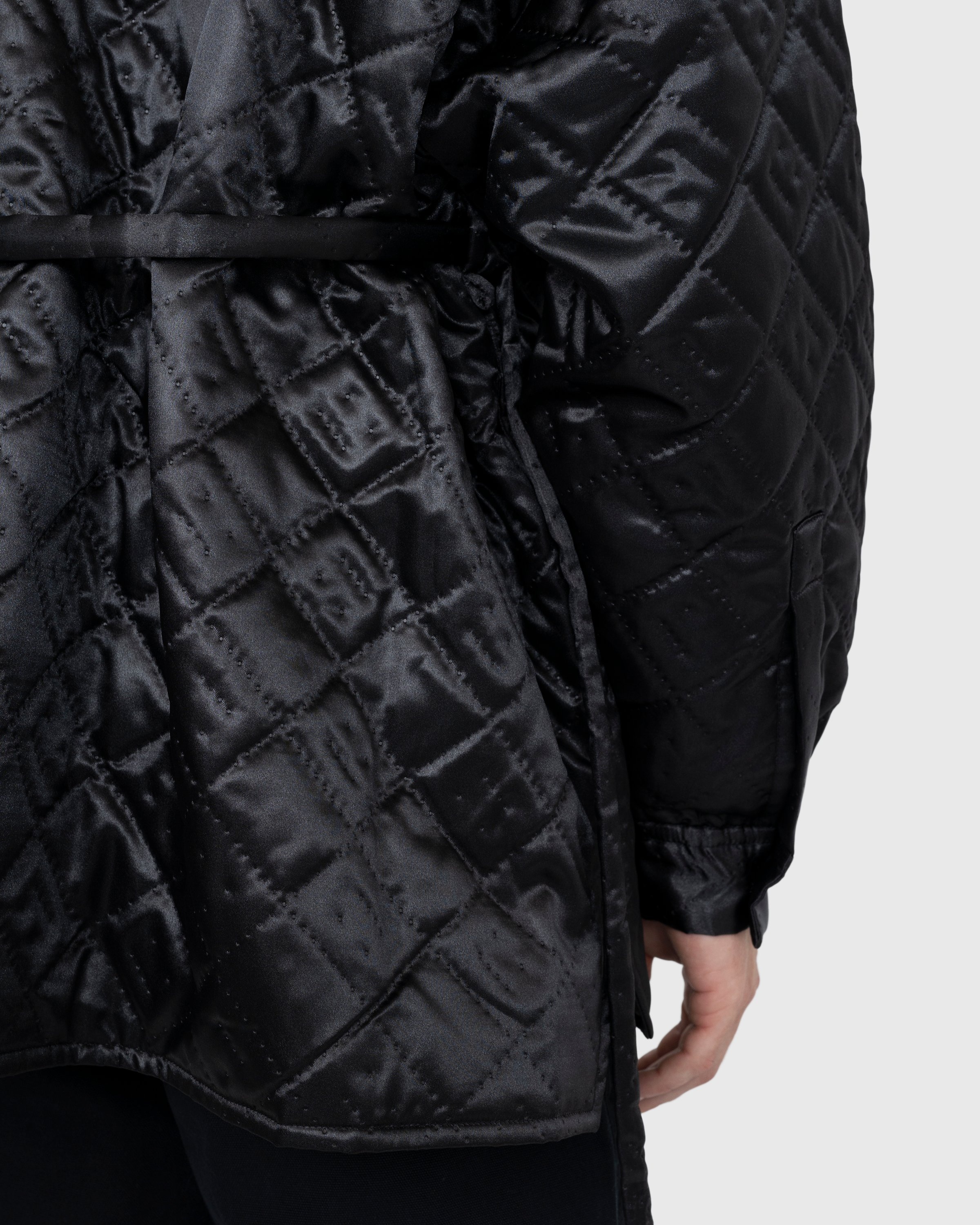 Acne Studios – Quilted Satin Jacket Black - Outerwear - Black - Image 7