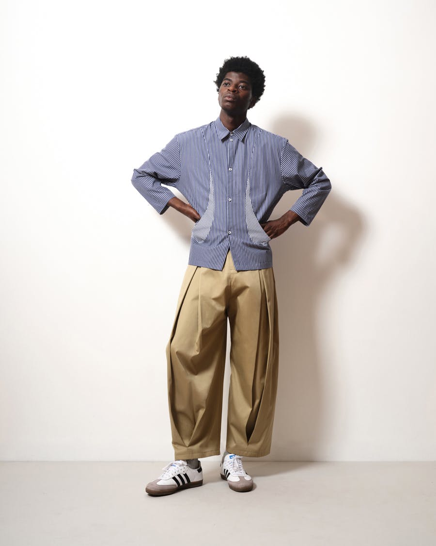 sage nation BOX PLEAT TROUSER SMallegeau