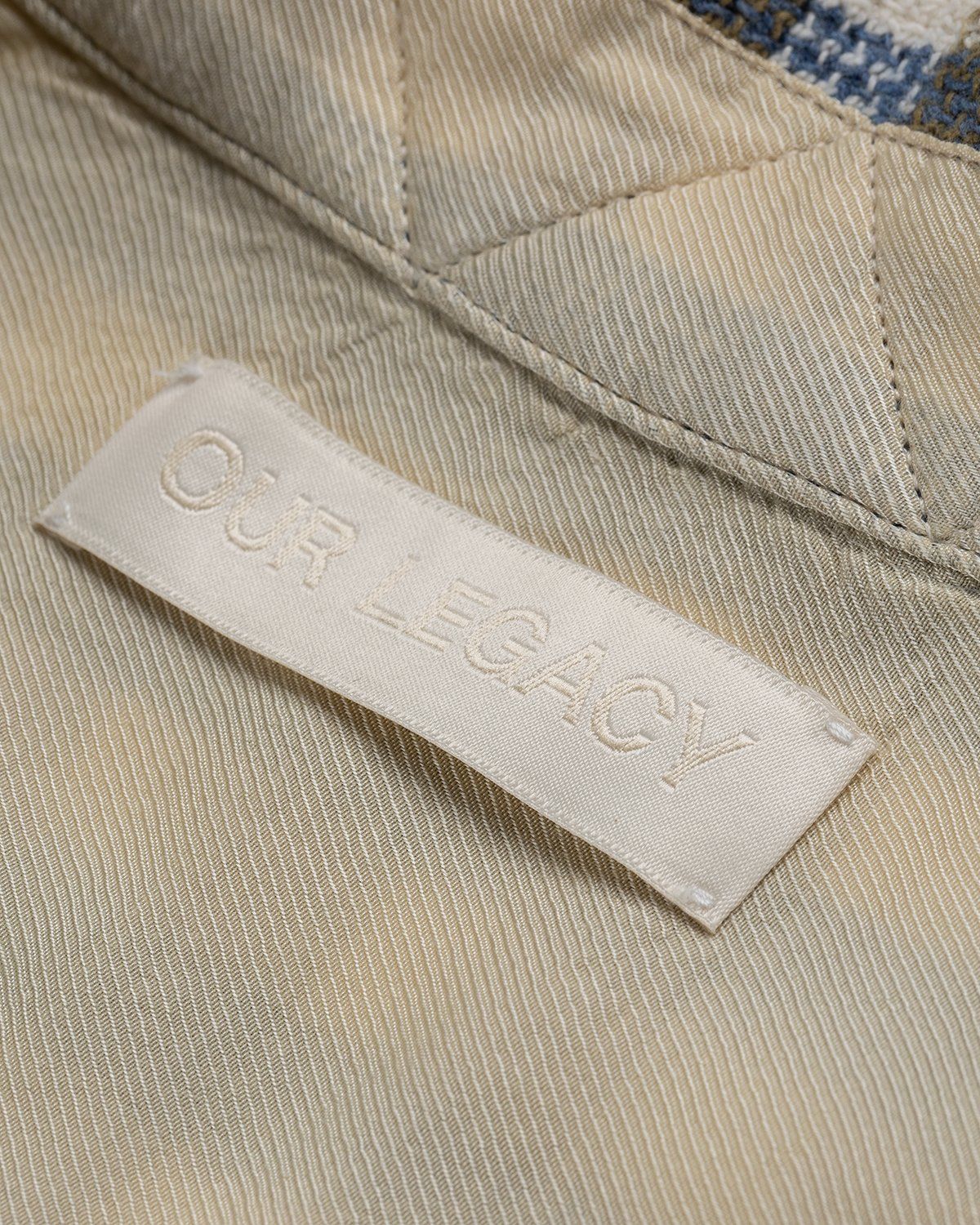 Our Legacy – Heusen Shirt Light Blue/Olive Summer Check - Shirts - Blue - Image 6