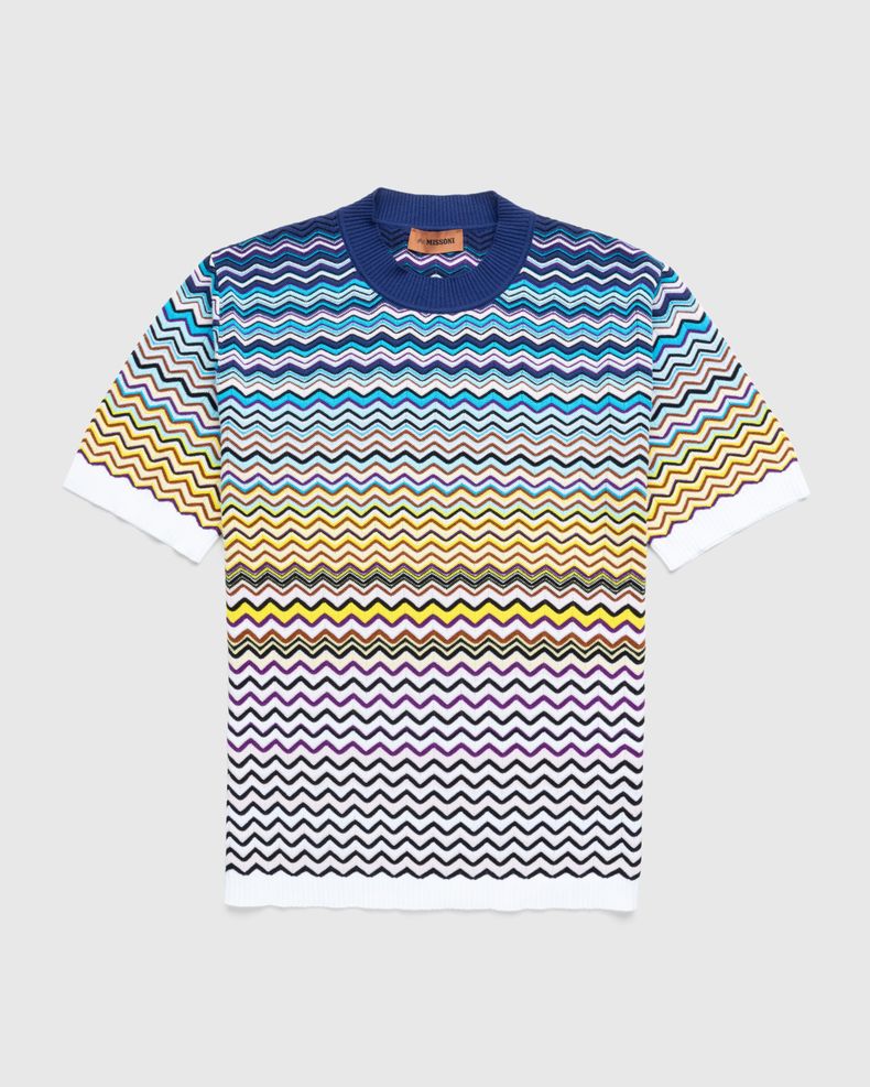 Missoni – Chevron T-Shirt Blue/Black/White