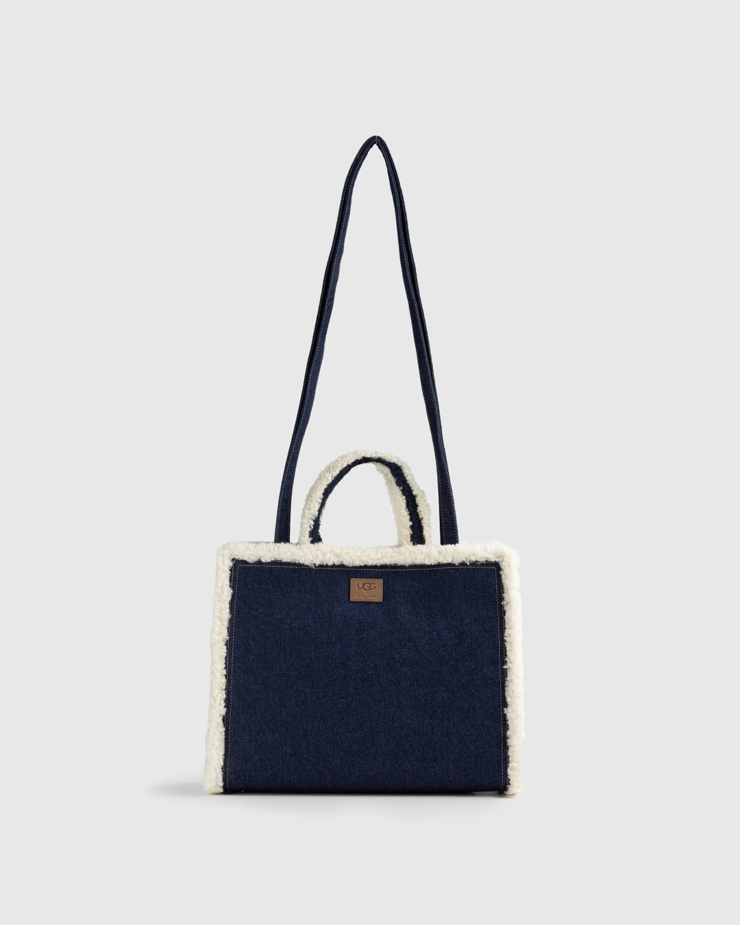 Ugg x Telfar – Denim Medium Shopper Indigo - Bags - Blue - Image 8