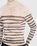 Jean Paul Gaultier – High Neck Longsleeve Printed Stripe Top Ecru/Brown - Longsleeves - Beige - Image 4