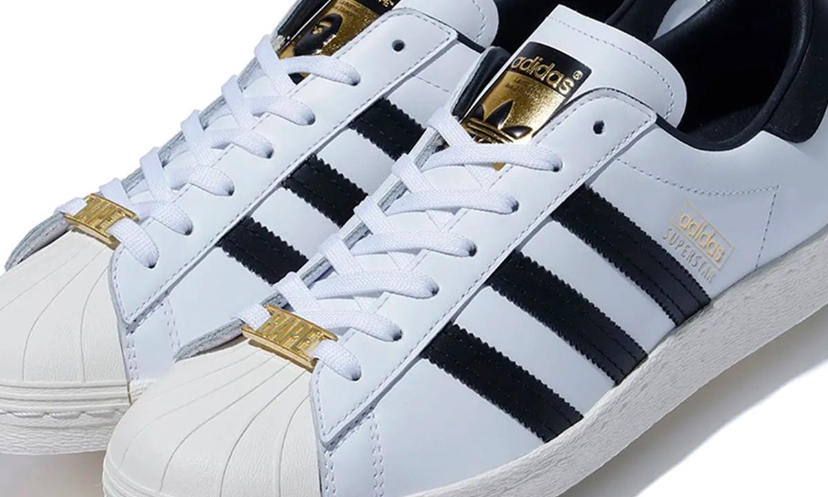 BAPE x adidas Superstar Mismatched Branding: Release Info