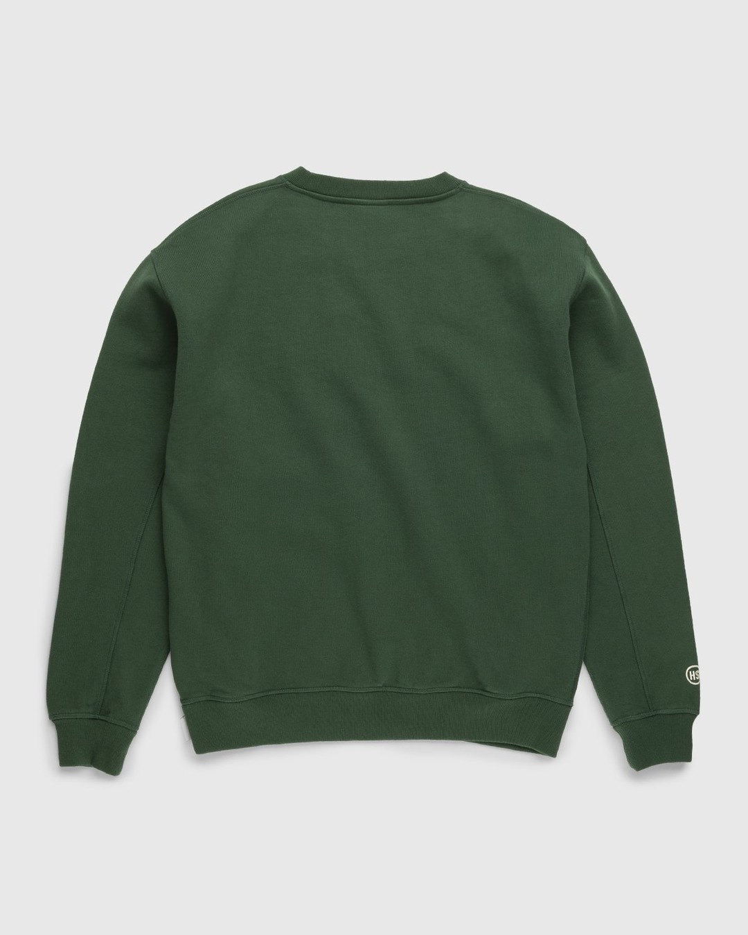 Highsnobiety – Logo Fleece Staples Crew Campus Green - Sweats - Green - Image 2