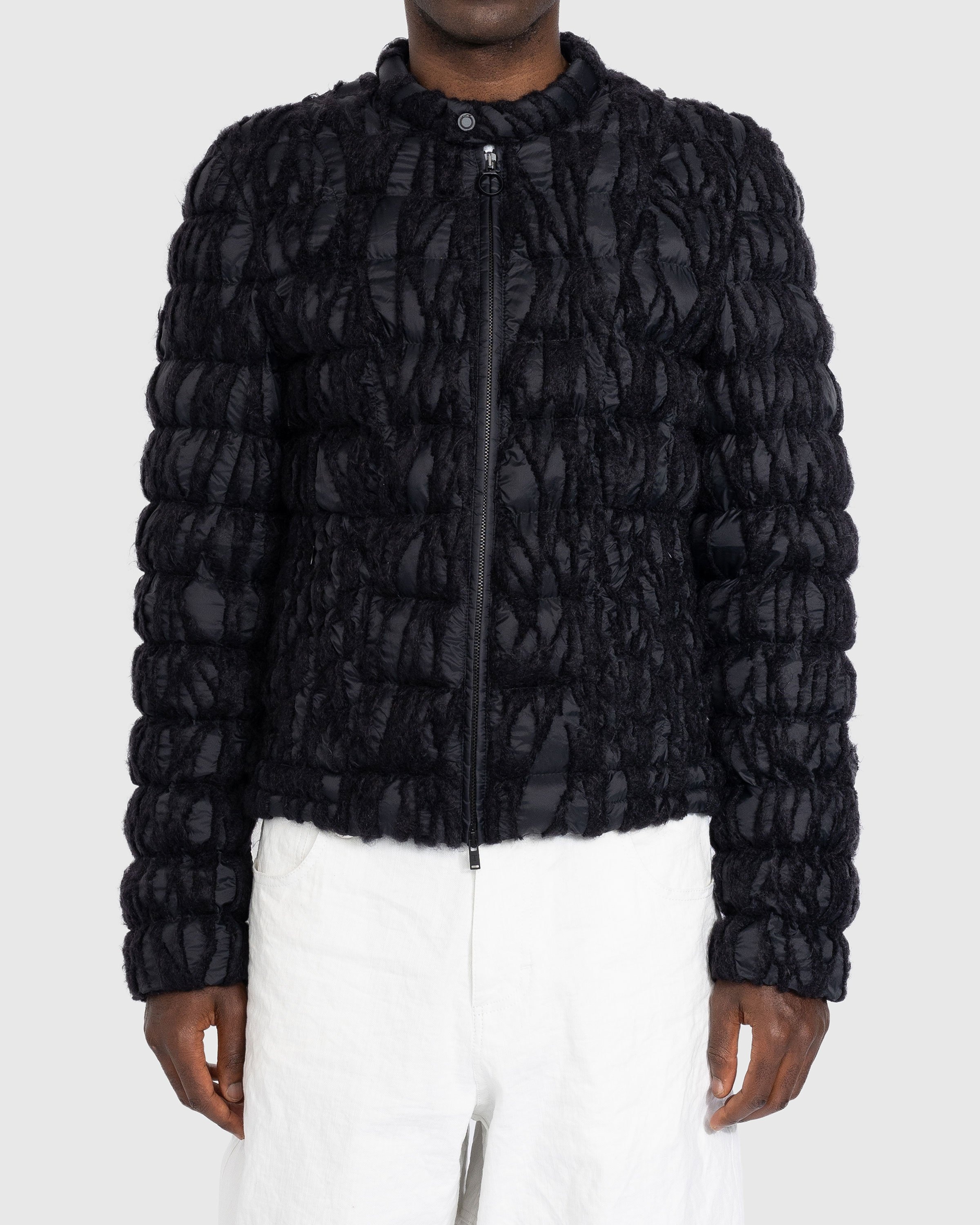Trussardi – Embroidered Nylon Jacket Black - Down Jackets - Black - Image 2