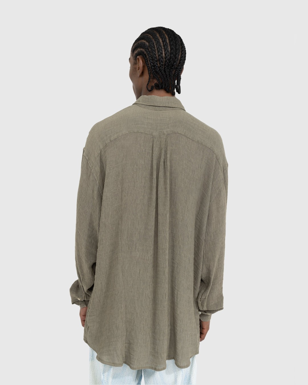 Our Legacy – Initial Shirt Muck Ruffle Viscose - Shirts - Brown - Image 3