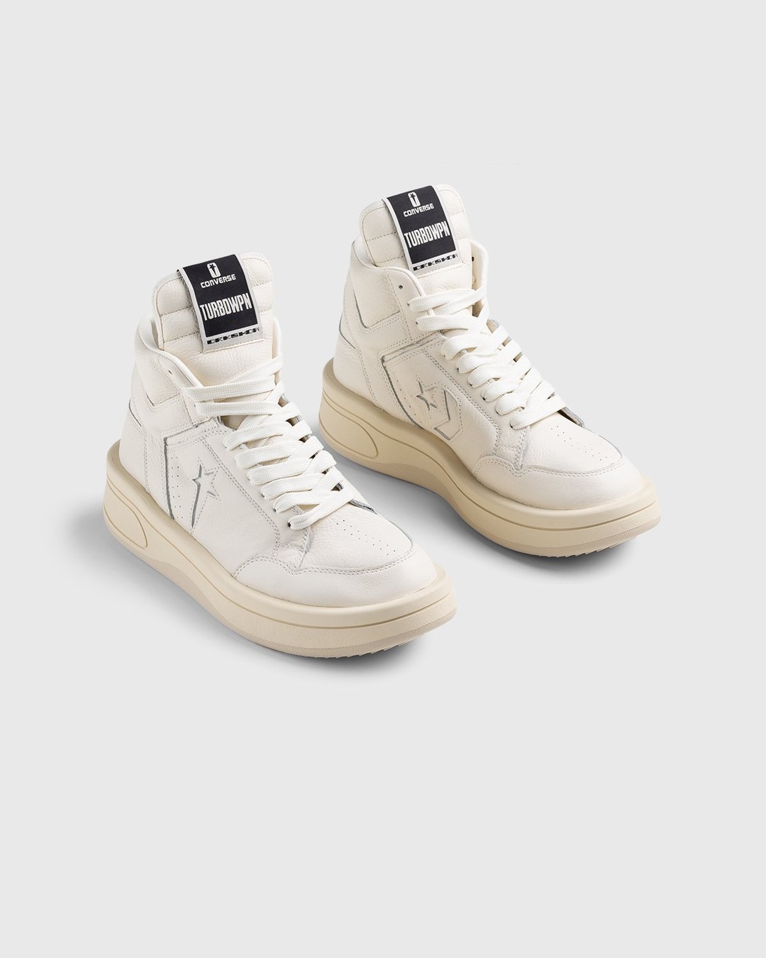 Converse x Rick Owens – TURBOWPN Egret/Egret/Cloud Cream - Sneakers - White - Image 5