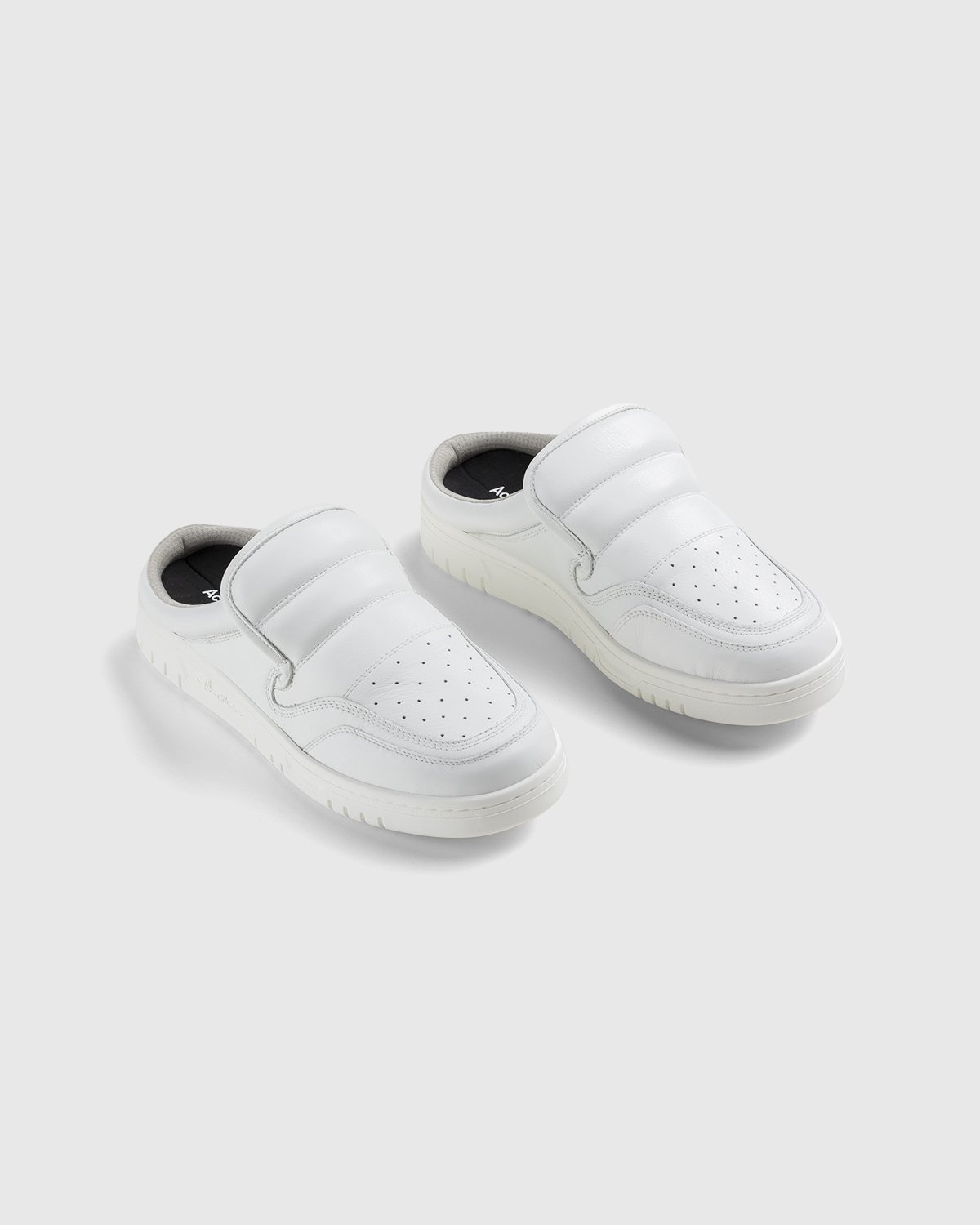 Acne Studios – Cow Leather Mule White - Sneakers - White - Image 5