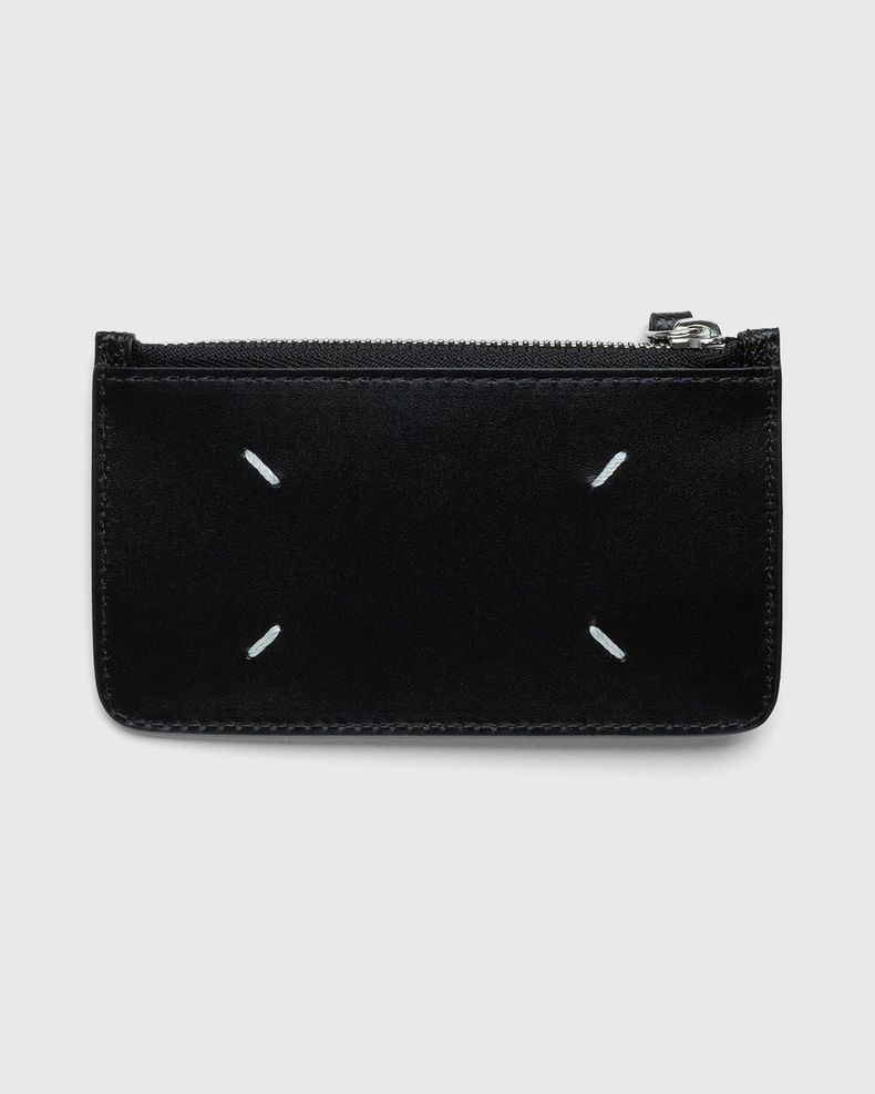 Maison Margiela – Zip Leather Card Holder Black