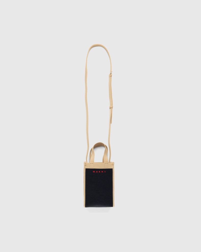Marni – Crossbody Bag Black/Silk White/Red
