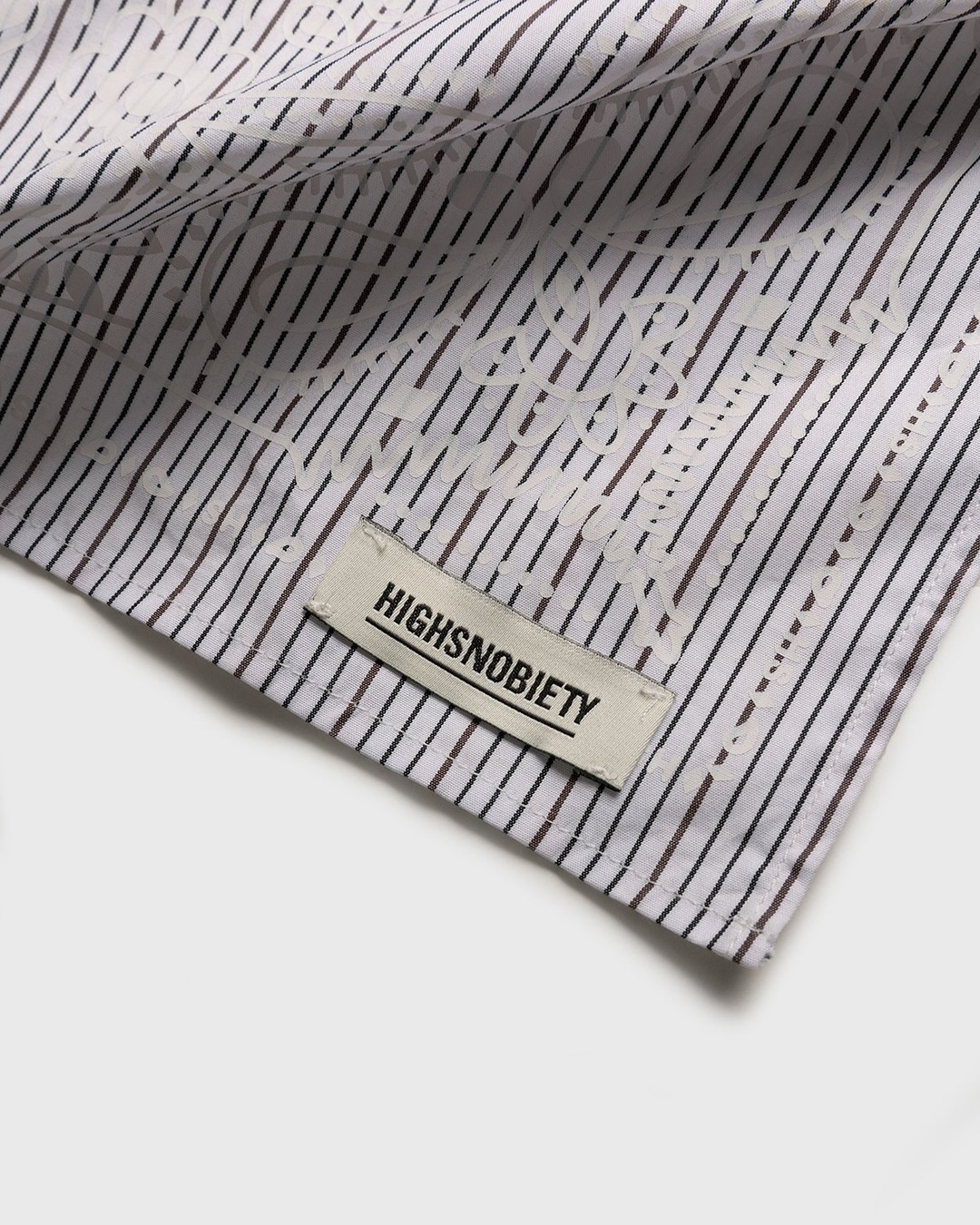 Highsnobiety – Shirting Bandana White - Scarves - White - Image 5