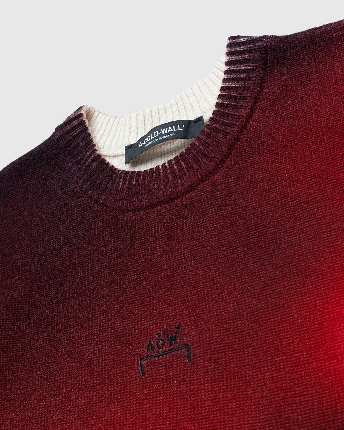 A-Cold-Wall* – Digital Print Knit Red - Knitwear - Red - Image 3